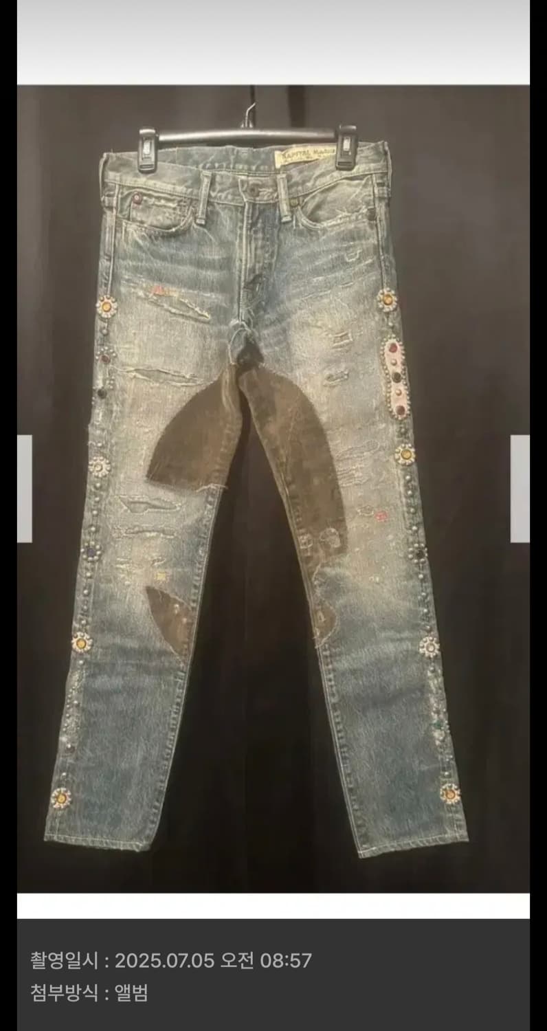 캐피탈 젬스톤 잼스톤 흑청 데님 에비스 한정판 상품이미지8