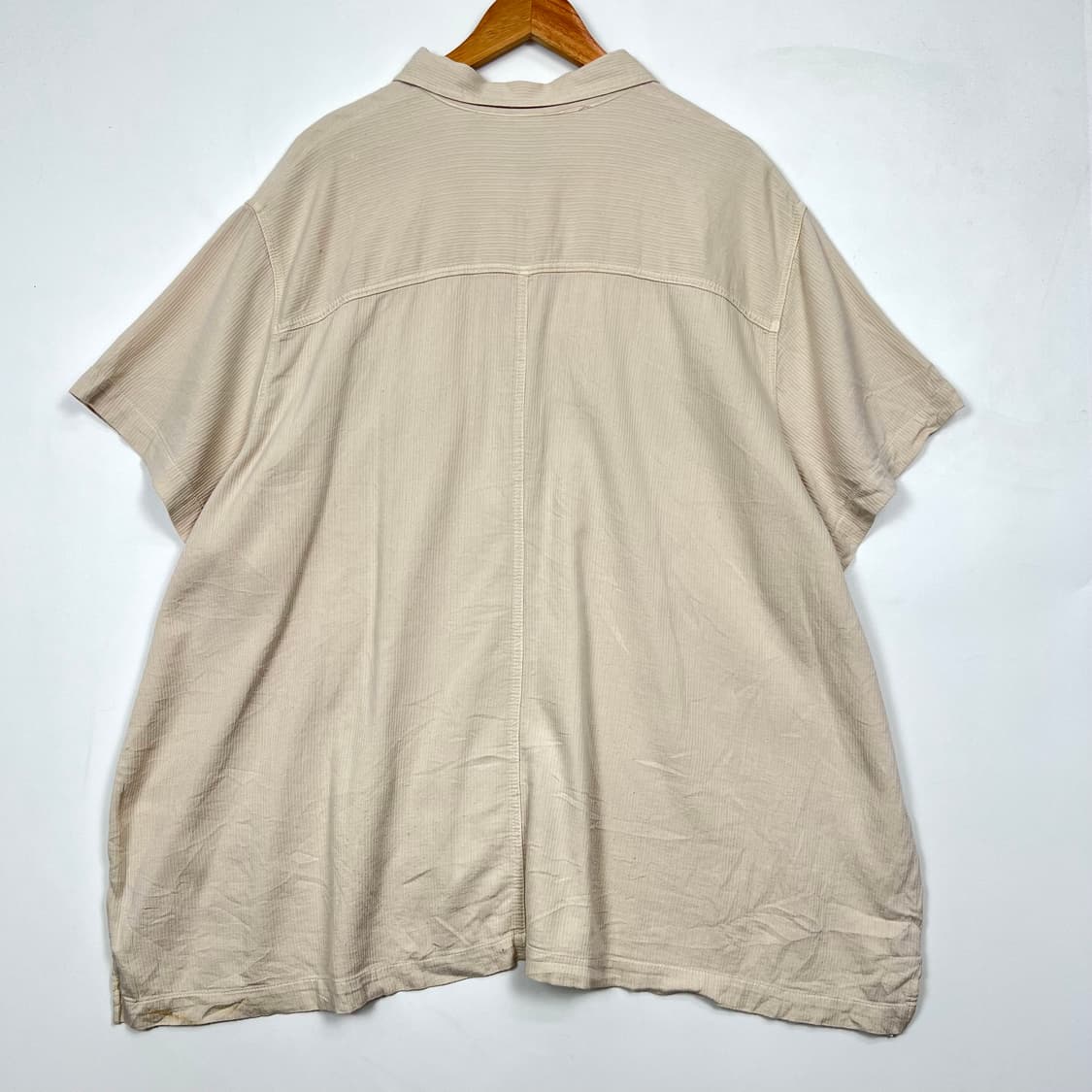 Cotton ginny 스트라이프 투 포켓 반팔 셔츠 상품이미지3