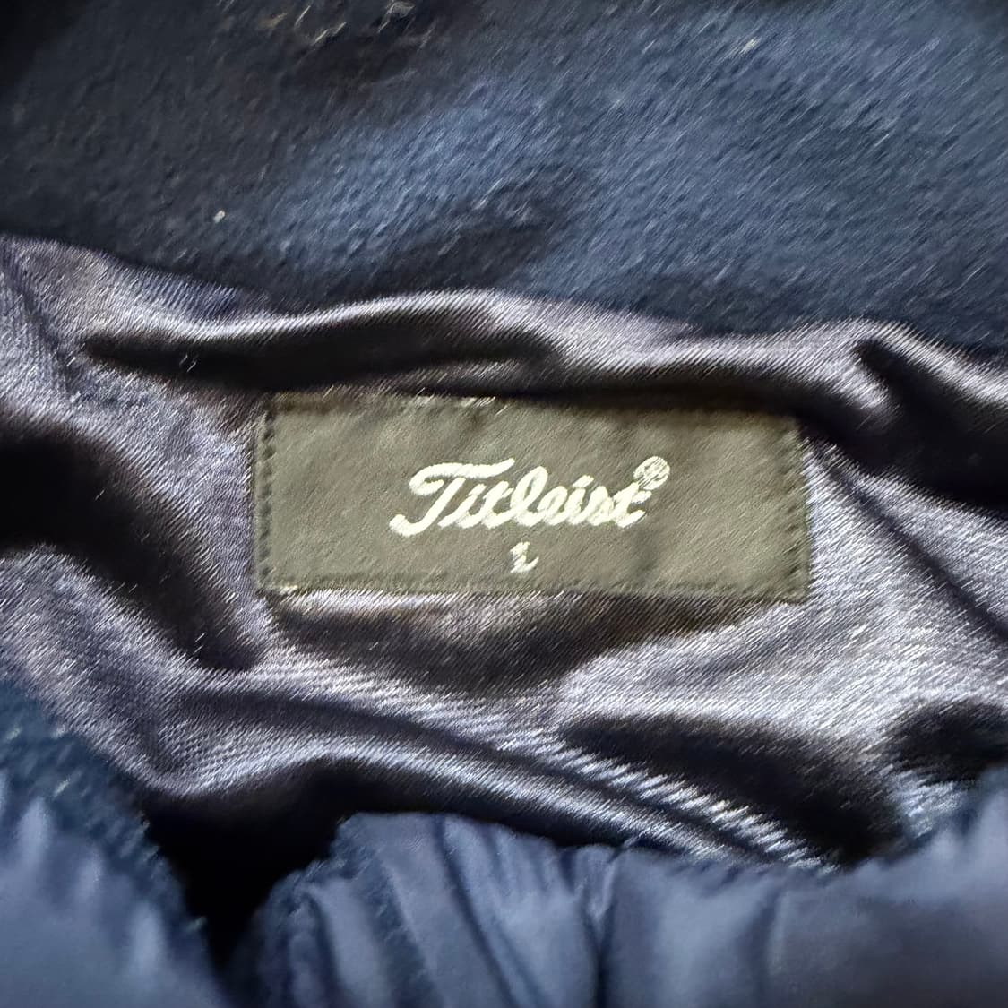타이틀리스트 네이비 하프집업  모 니트 상품이미지3