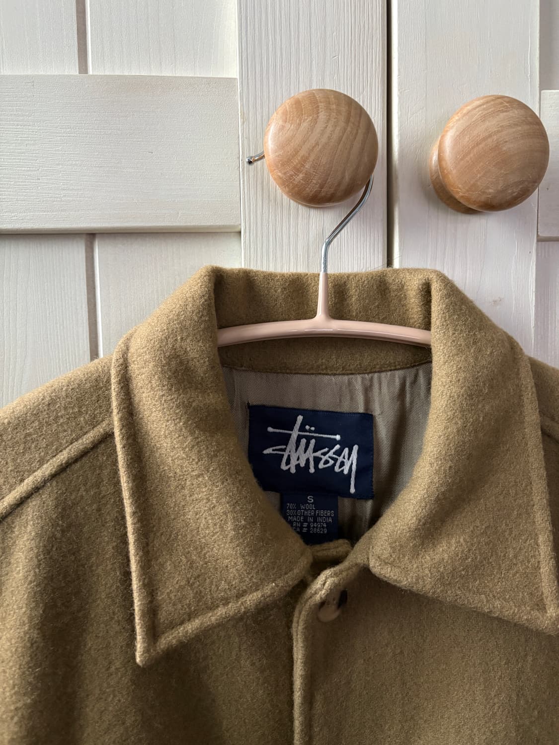 올드 스투시 울 셔츠 s 상품이미지4