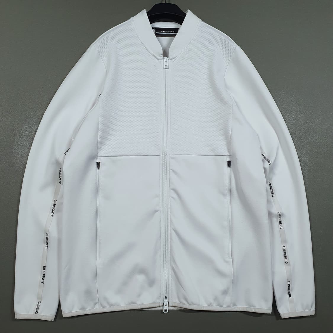 L) 제이린드버그 신형 23FW 차르 골프 미드 레이어 집업 자켓 화이트 상품이미지2