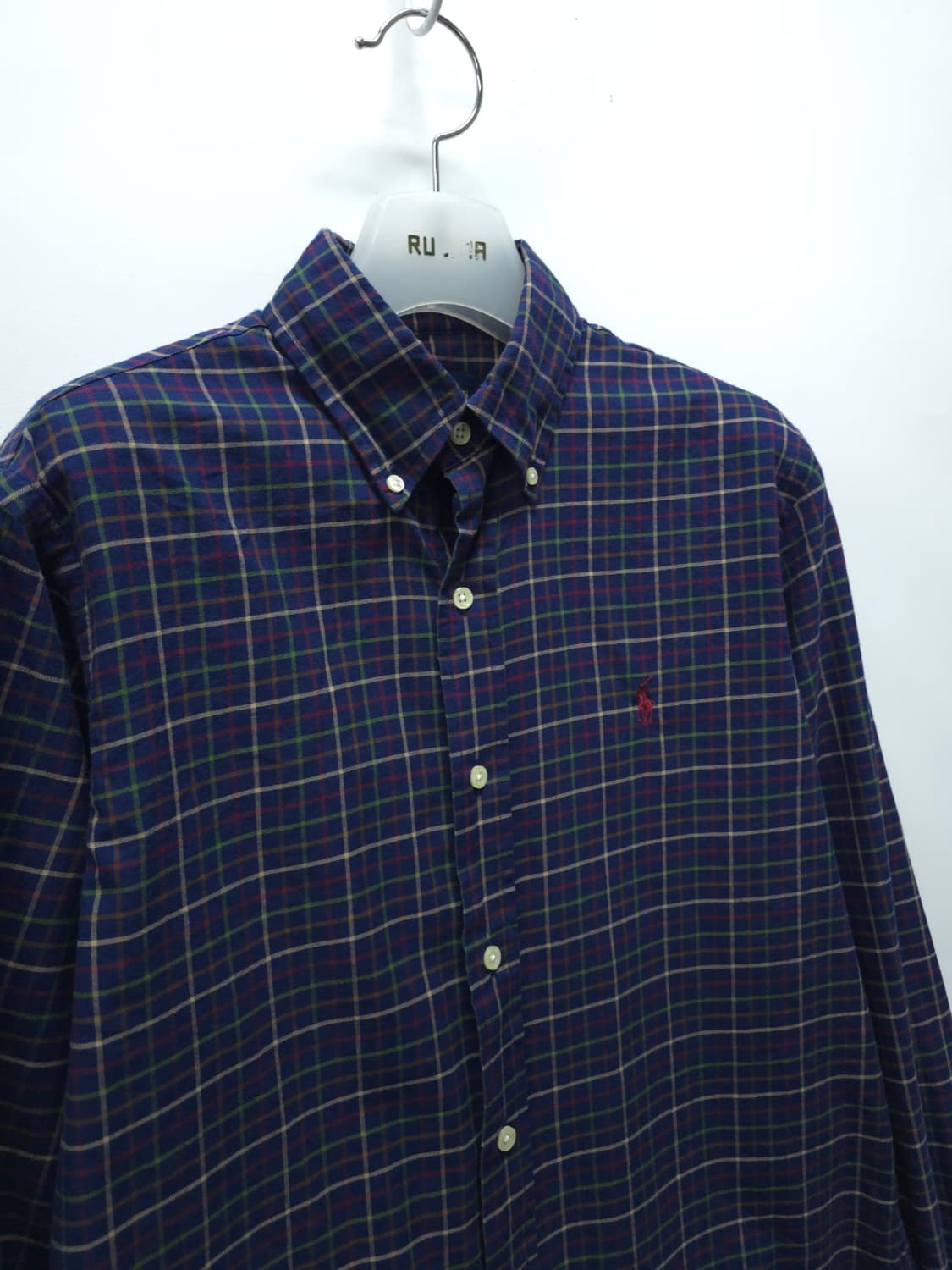 폴로랄프로렌 네이비 체크셔츠 (남성90~95) 상품이미지4