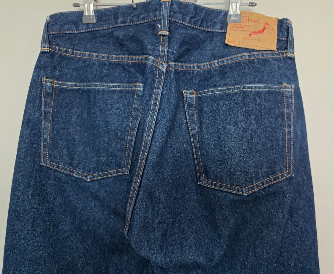 오어슬로우 orSLOW 105 one wash 셀베지 진 팬츠 L (3) 상품이미지5