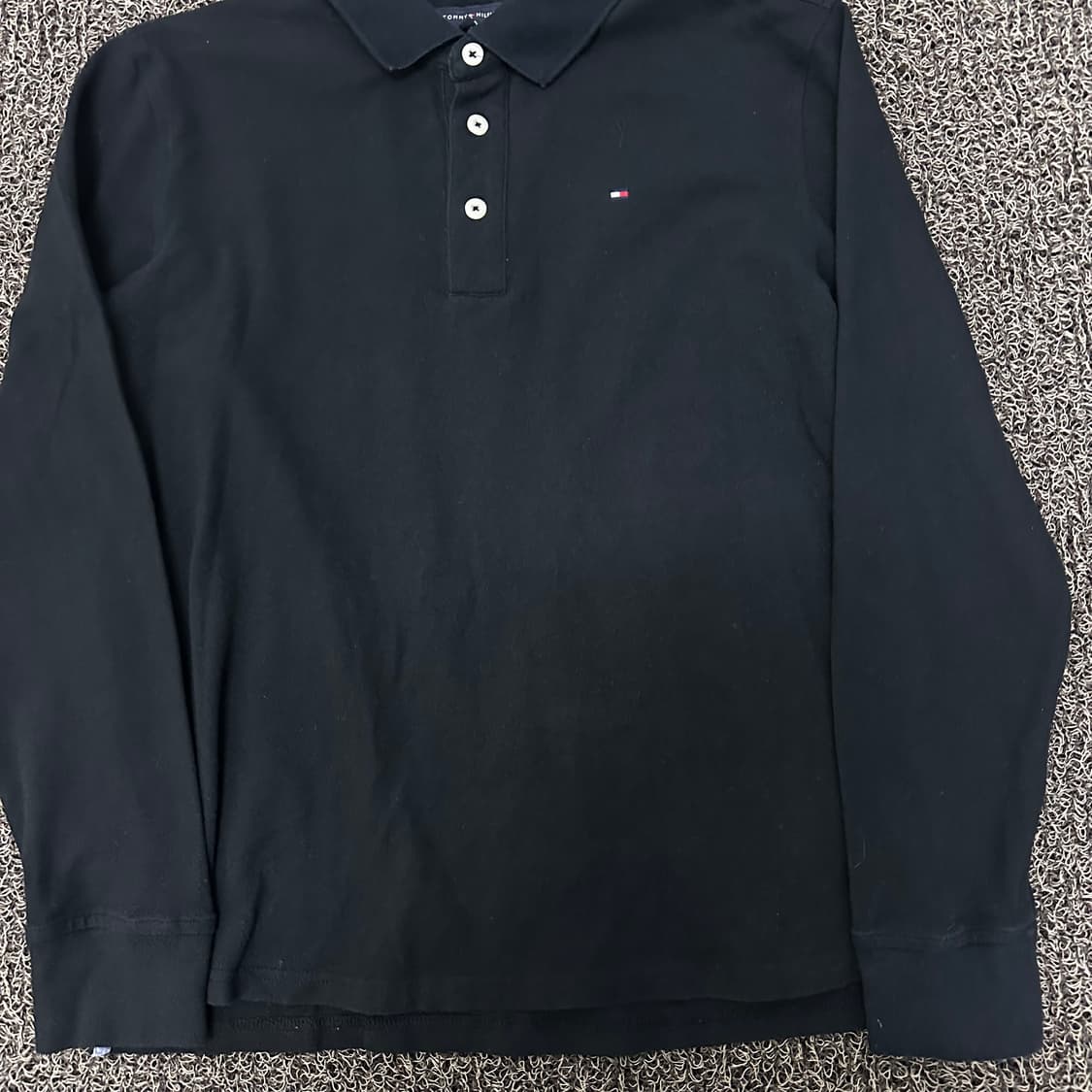 타미힐피거 여성 카라티 긴팔티셔츠 블랙 신장 164 상품이미지3