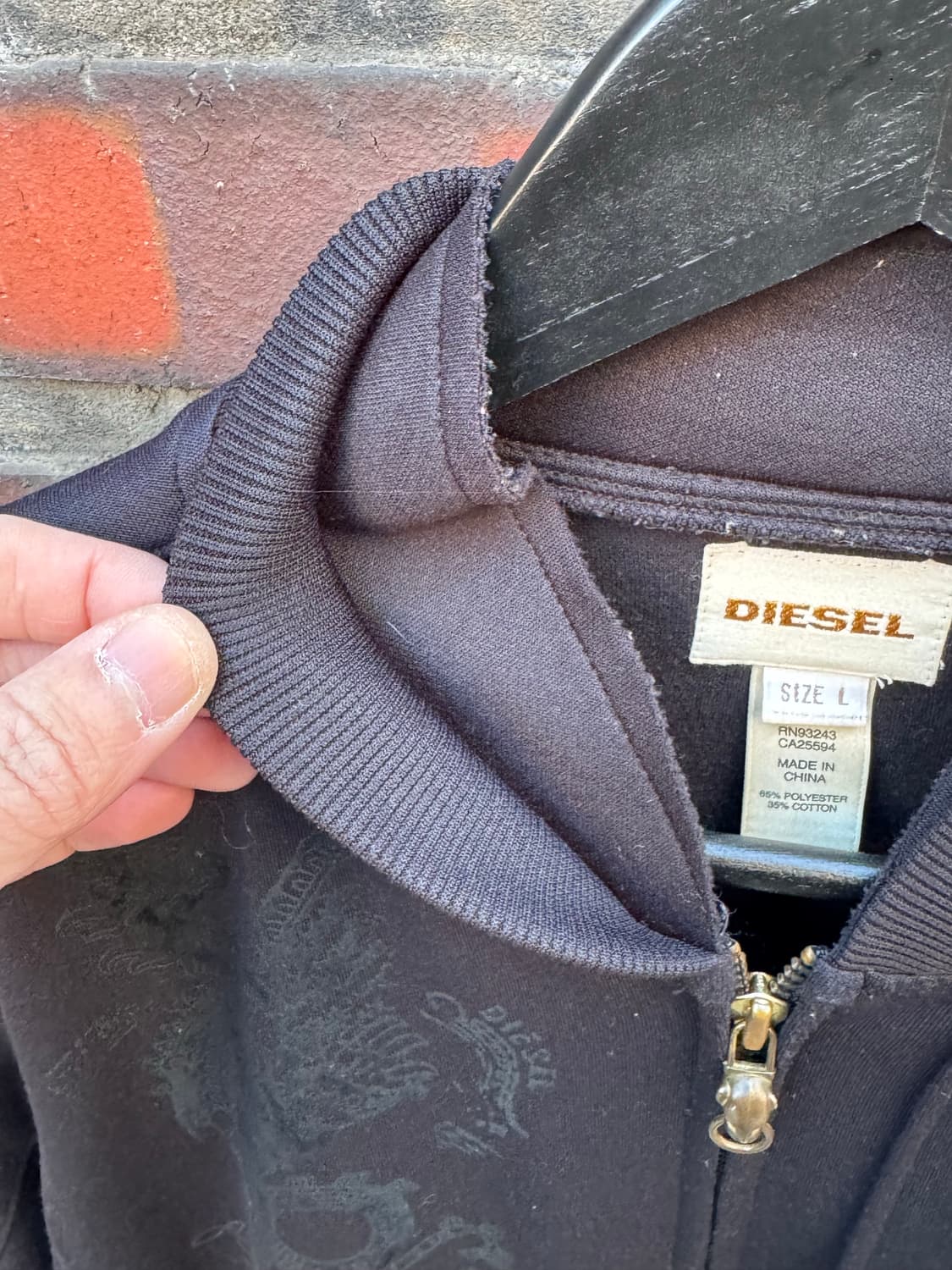 Diesel 디젤 프린팅 트랙탑 투웨이 집업 상품이미지5