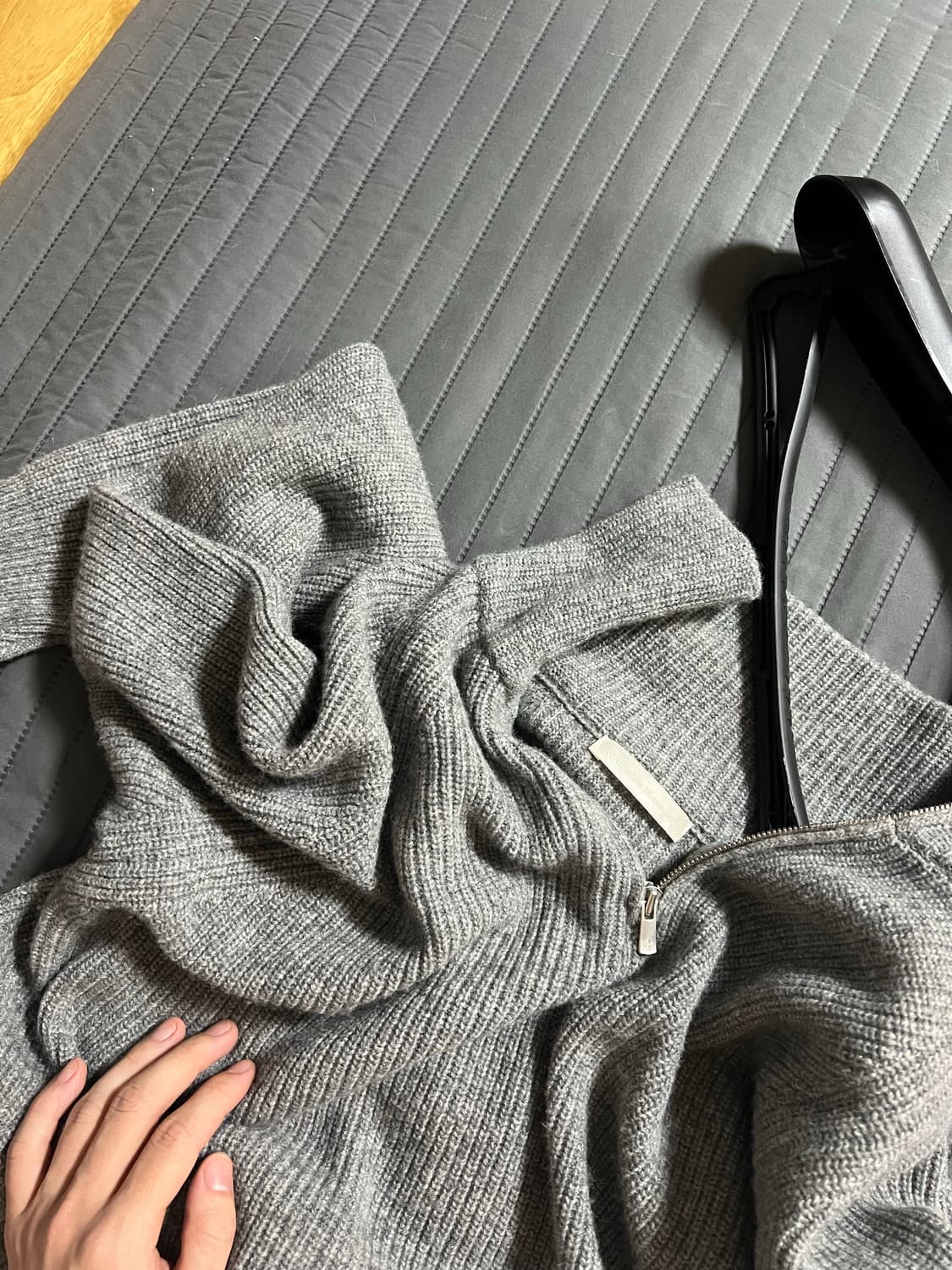 월스와일무브먼트 캐시미어 하프집업 니트 상품이미지6