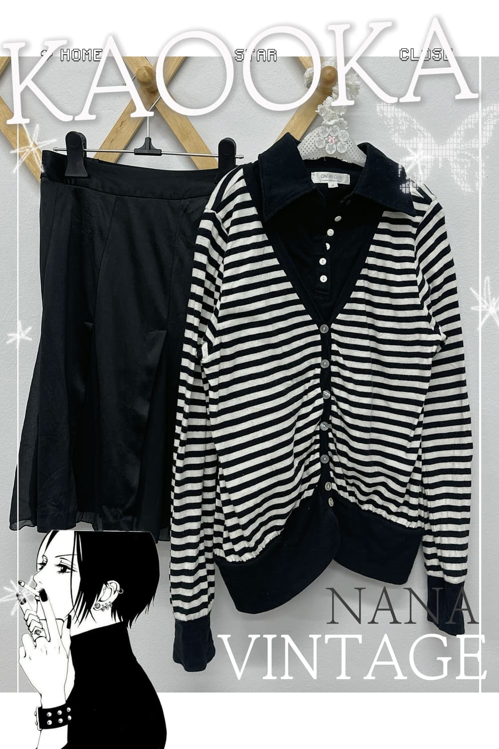 🖤나나깔 블랙 코디세트 🖤 지뢰계 펑크 락 시크 공겜여주 마계 상품이미지1