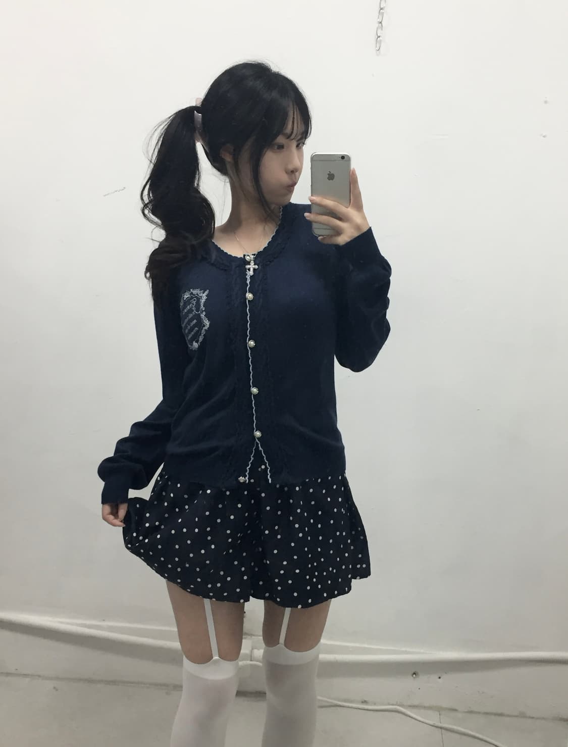 [AXES FEMME] 코디셋 ! 엑시즈팜 로걀 네이비 도트 코디셋 상품이미지1