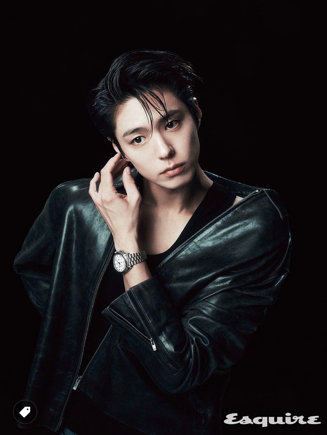 [L] STU 에스티유 램 스킨 레더 가죽 자켓 블랙 상품이미지1