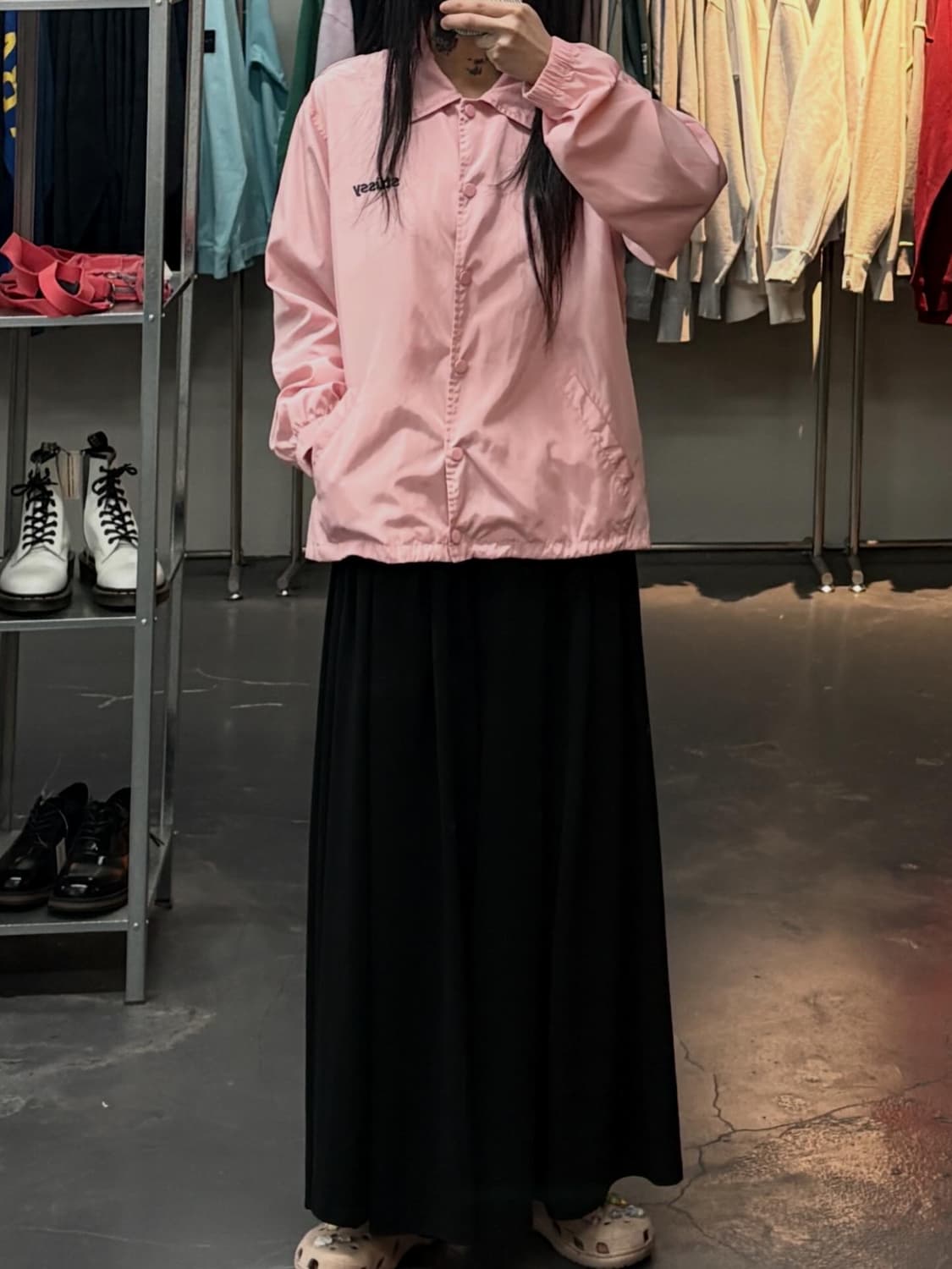 스투시 윈드브레이커 핑크 코치자켓 A3821 상품이미지1