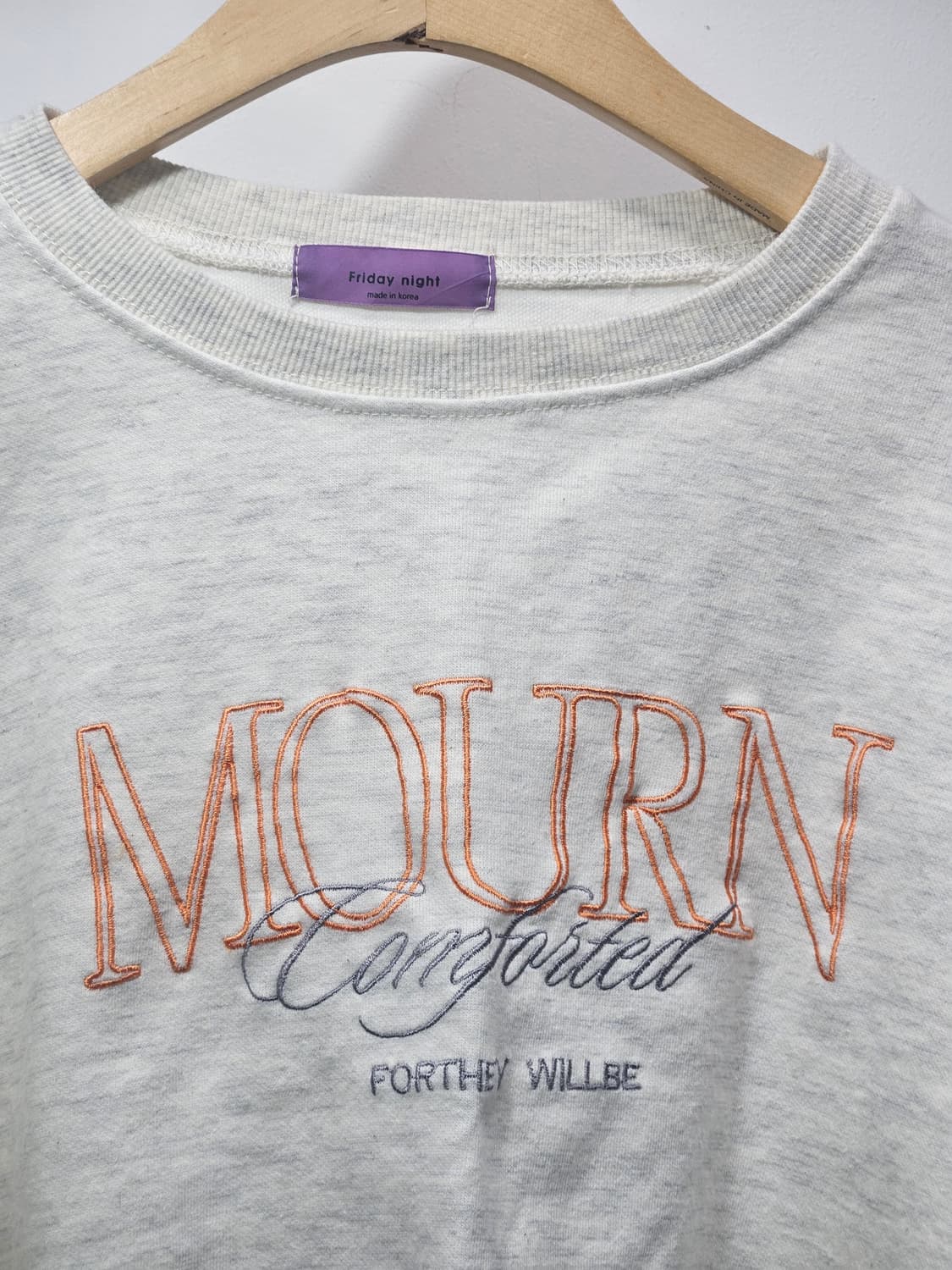 세미크롭 오버핏 맨투맨 Free  상품이미지3