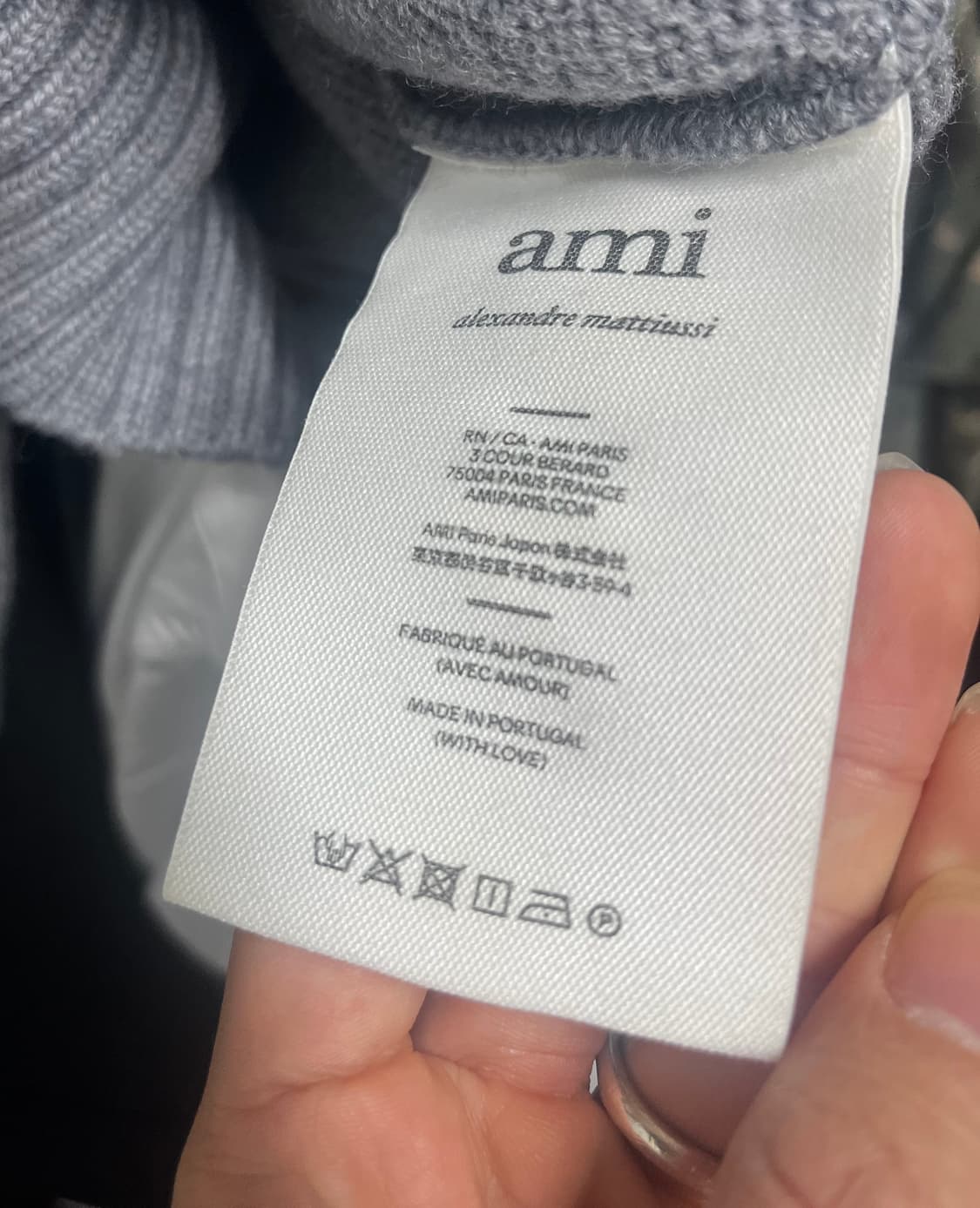 아미 빅하트 니트 그레이 상품이미지2