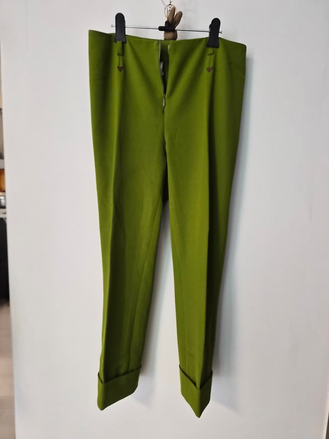 필로소피 디 알베르타 페레티 올리브 그린 턴업 슬랙스 상품이미지1