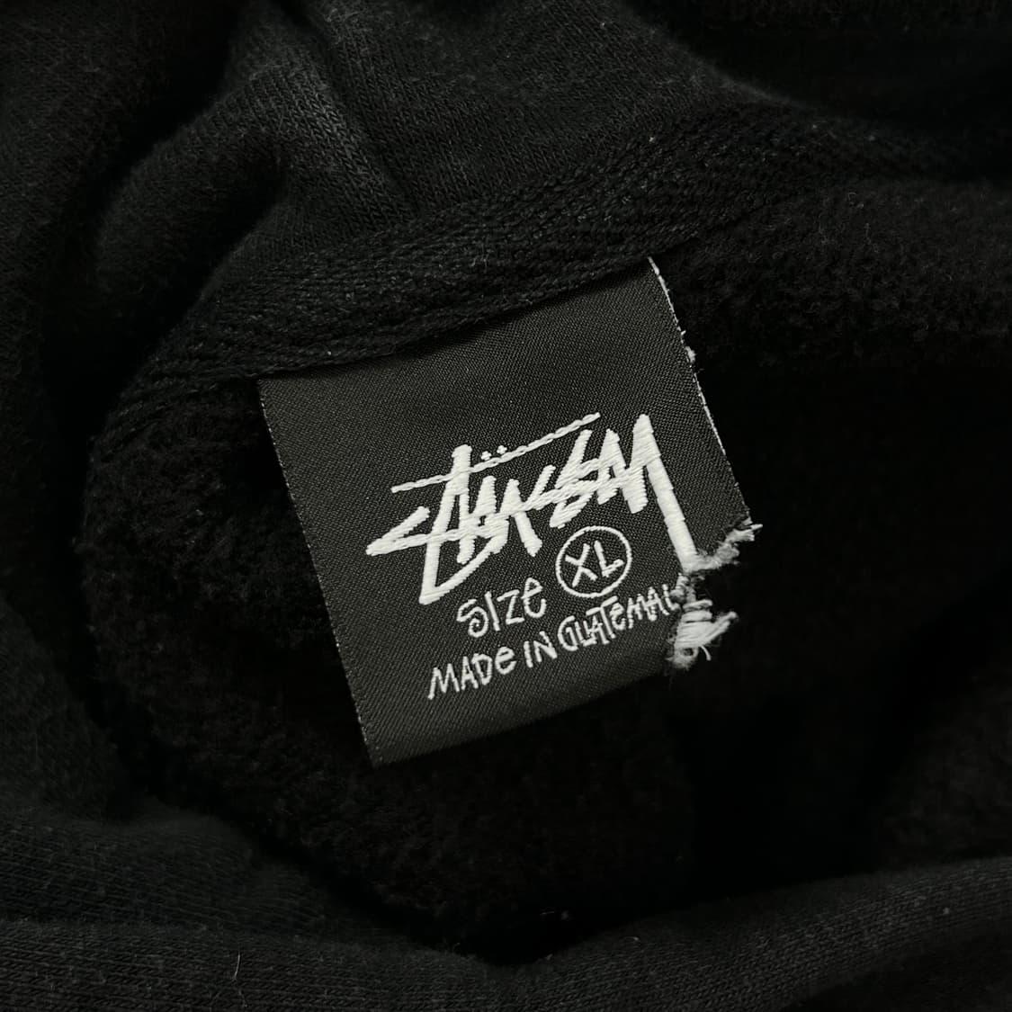 스투시 스탁로고 블랙 후드(XL) 상품이미지7