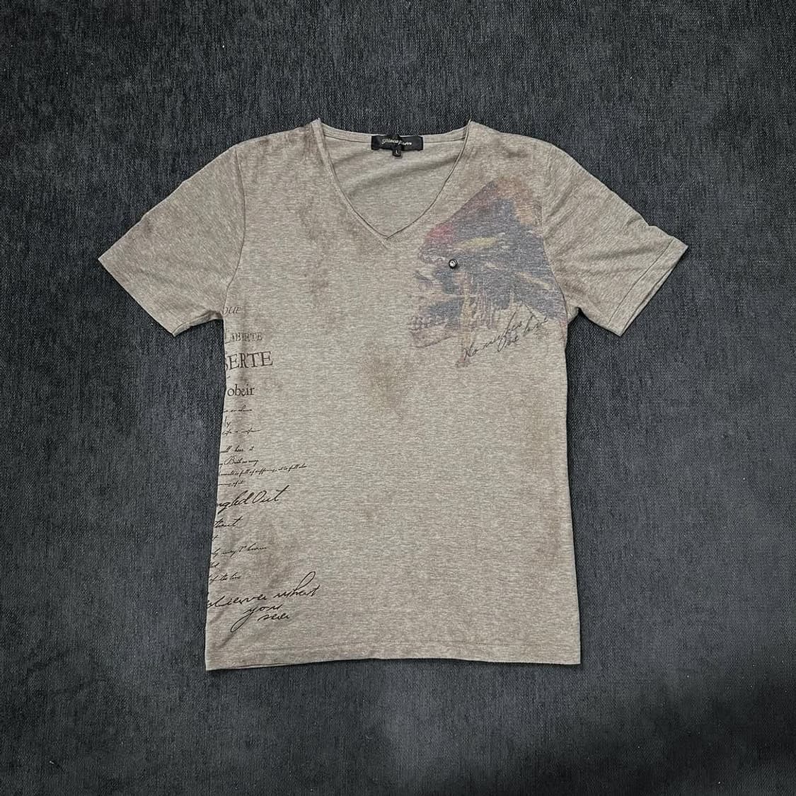 back feather printing vkei short 상품이미지5