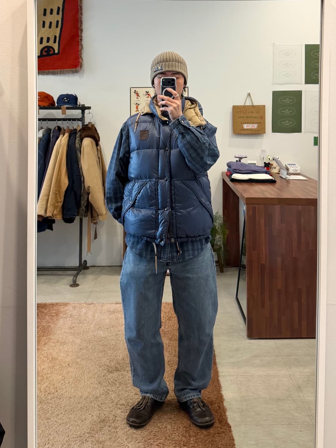 Polo ralph lauren 폴로 랄프로렌 레더 패치 푸퍼 베스트 상품이미지2