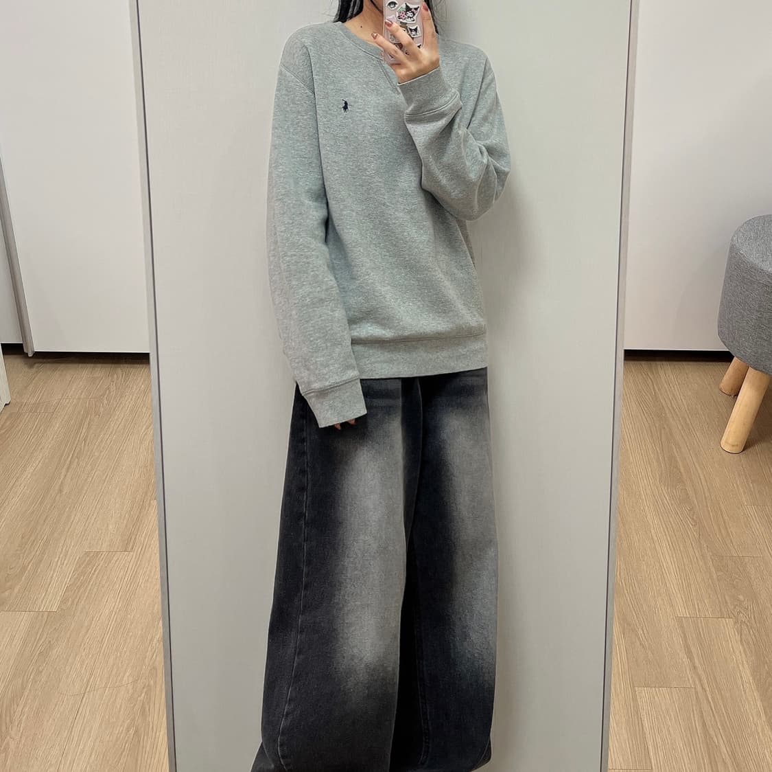 폴로 랄프로렌 신형 네이비 포니 그레이 맨투맨 상품이미지1