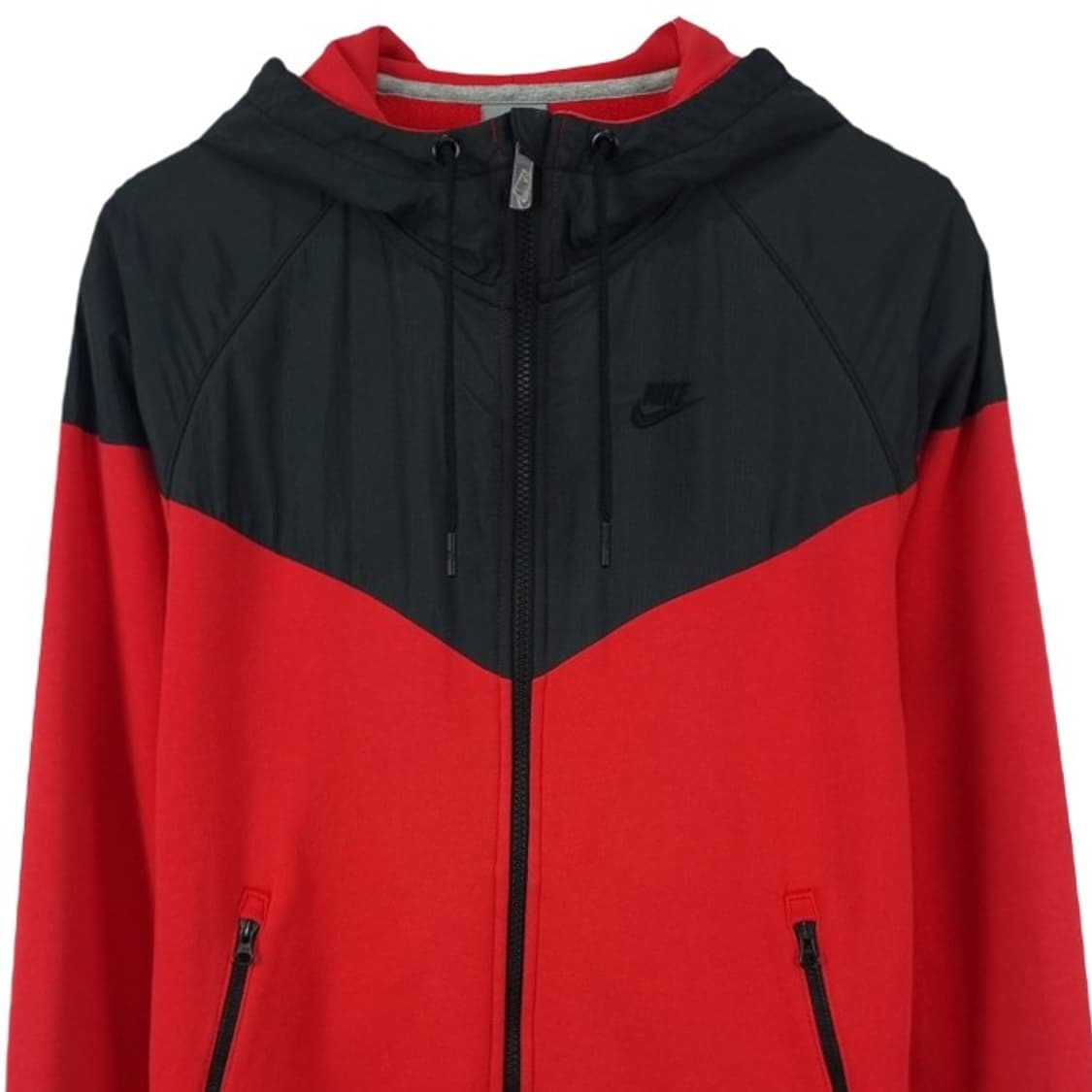 [나이키] 로고 자수 후드 집업 레드 M19370 상품이미지4