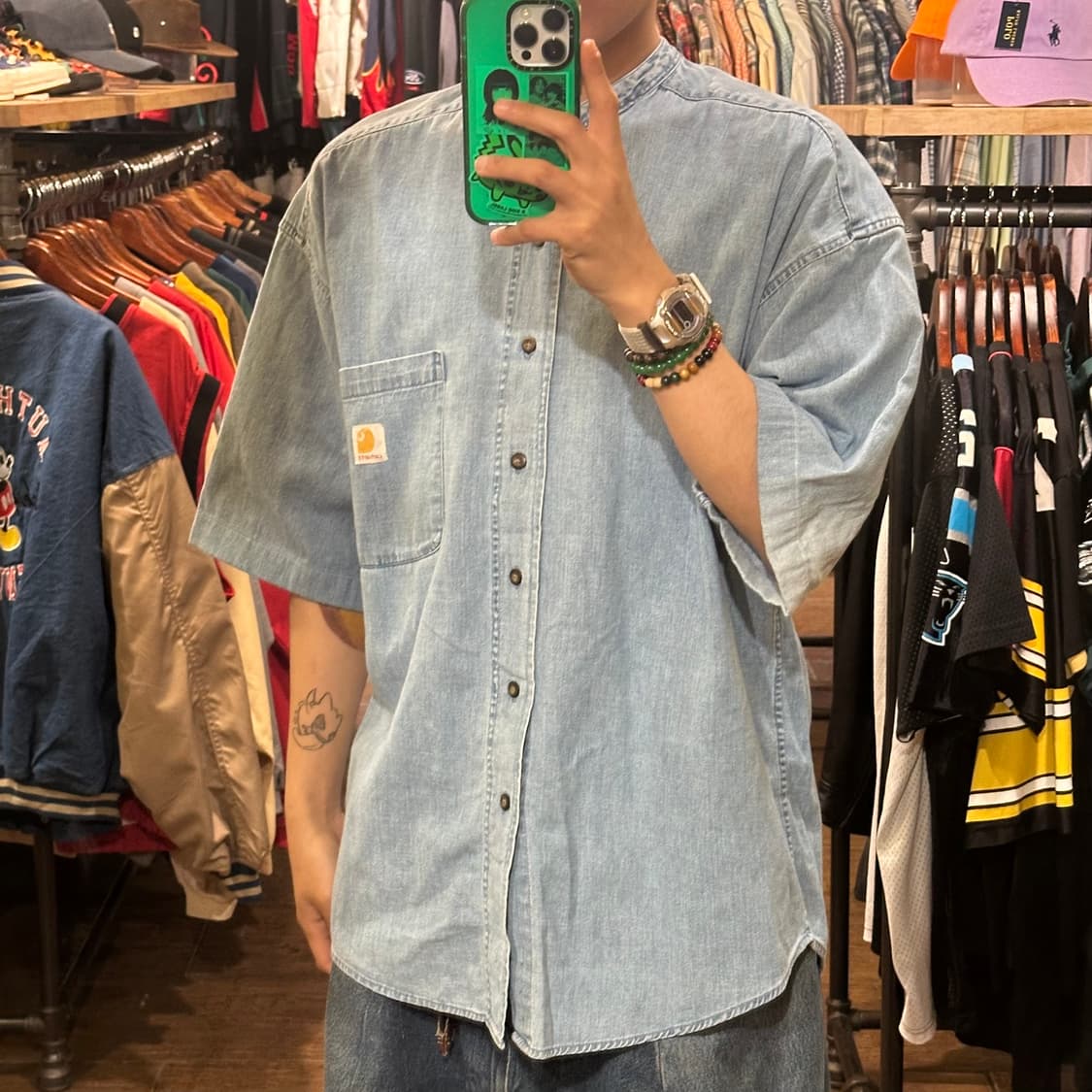 [HI] 칼하트 반팔 데님셔츠 상품이미지3