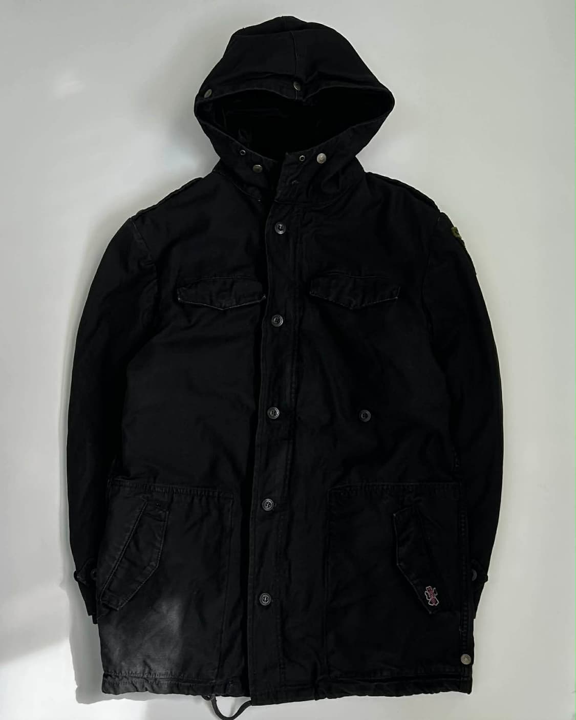 [M] 홀리스터 독일군 리워크 밀리터리 후드 코트 자켓 상품이미지2