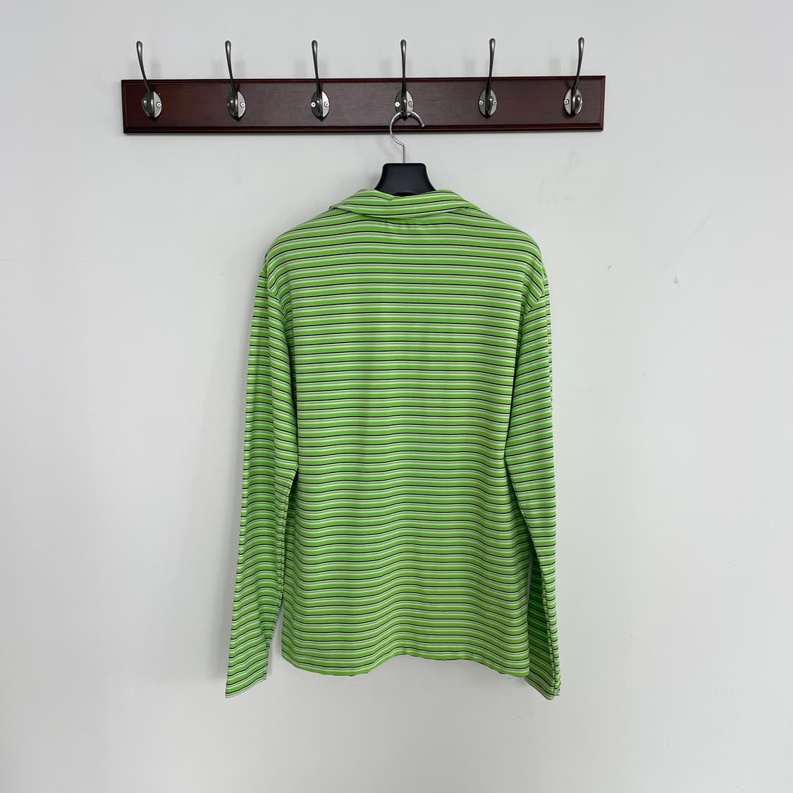 베르사체 진스 스트라이프 카라 긴팔티 상품이미지5