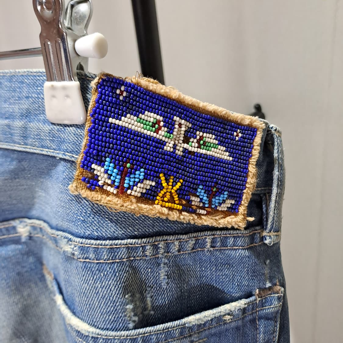 (택포) 폴로랄프로렌 리페어드 셀비지 데님 팬츠 34 B510 상품이미지5