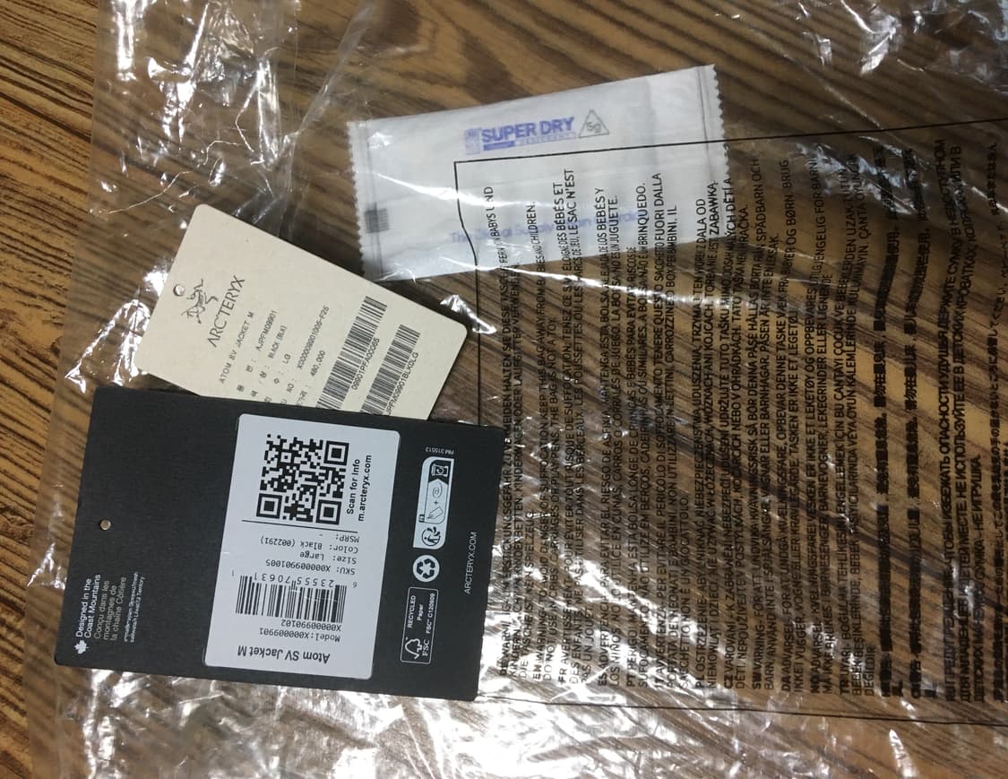 아크테릭스 FW25 아톰SV 자켓 블랙 판매합니다  상품이미지10