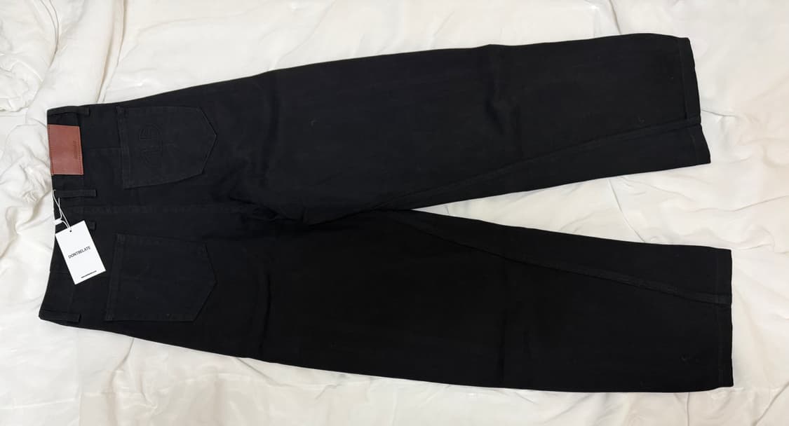 [새 상품] 돈비레잇 커브 코튼 팬츠 블랙s 상품이미지5