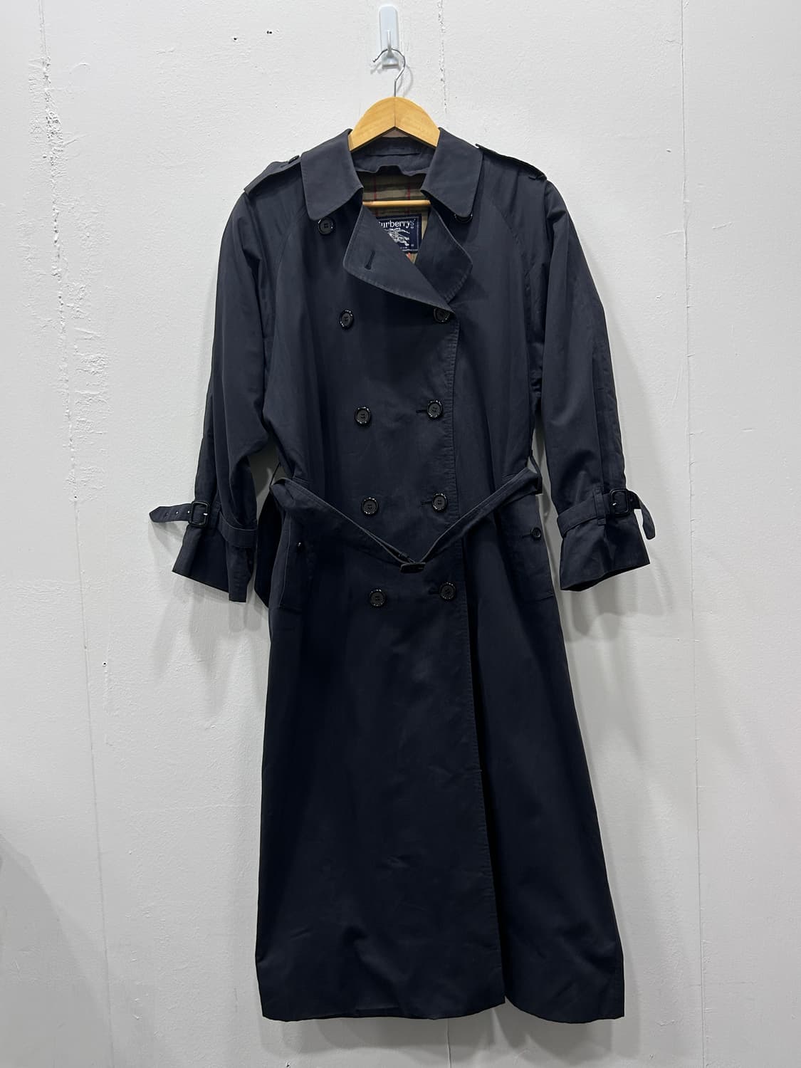 버버리 네이비 트렌치 코트 여성 M 상품이미지2