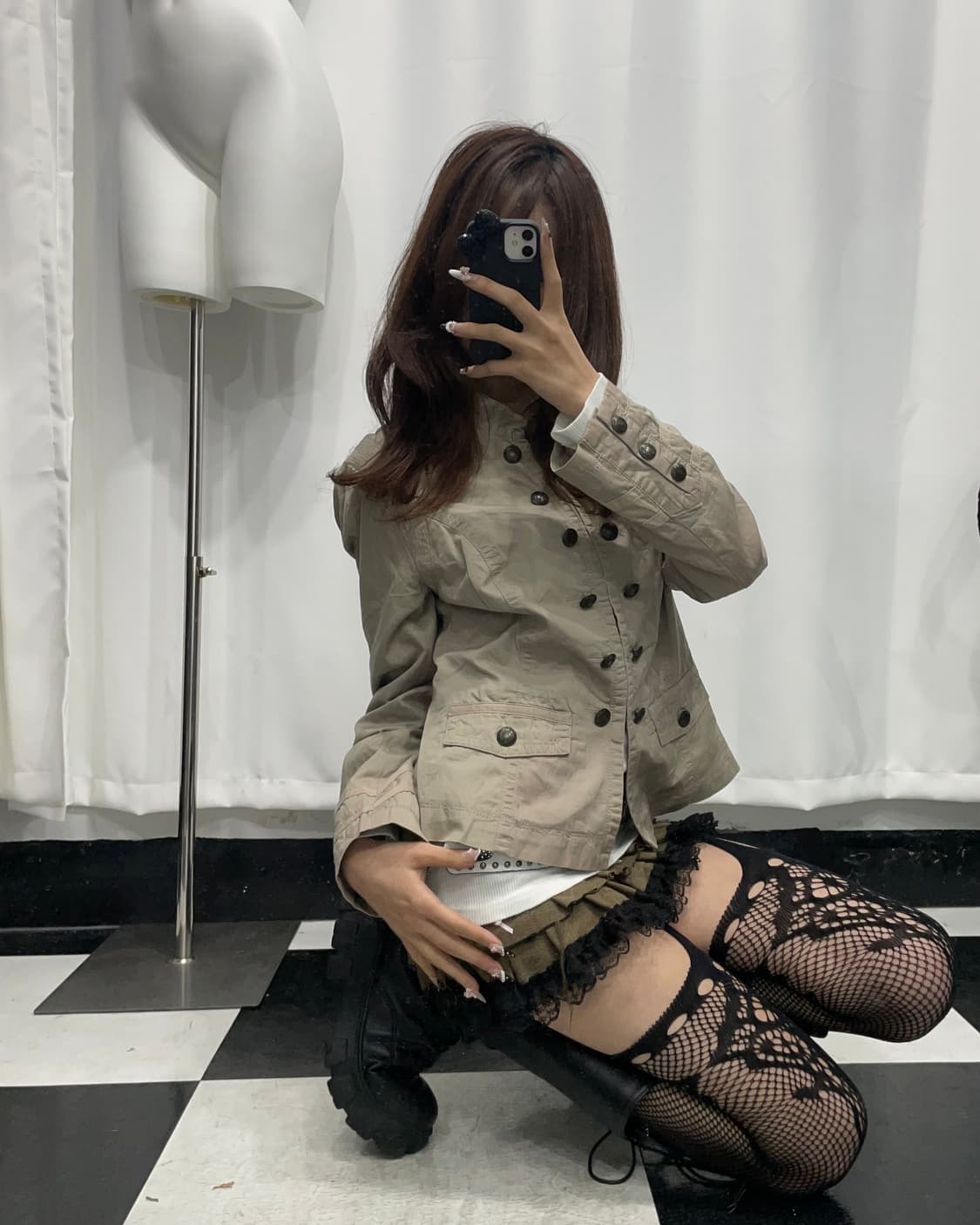 🎸베이지 버튼 자켓🎸 상품이미지3