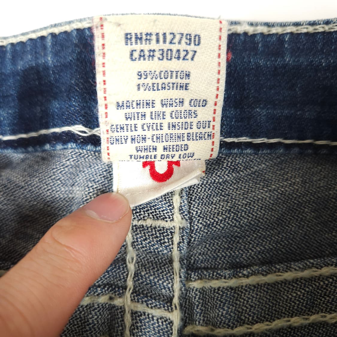 트루릴리전 로우라이즈 부츠컷 데님팬츠  상품이미지6