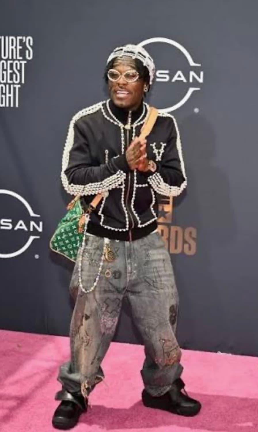 [S] 새상품 발렌시아가 라인스톤 데님 상품이미지1