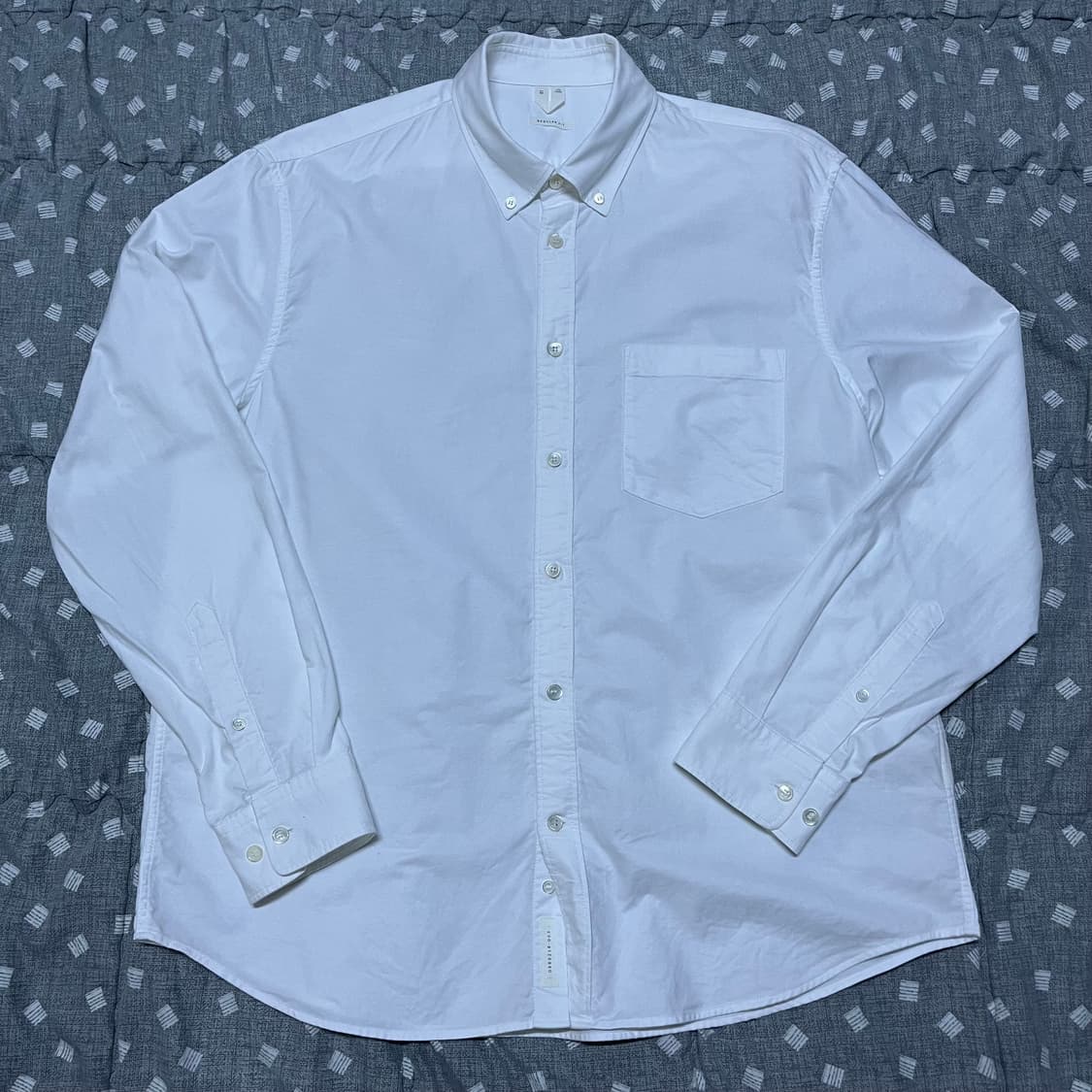 [새상품, 50(100-105)] 아르켓 옥스포드 셔츠 화이트 상품이미지2