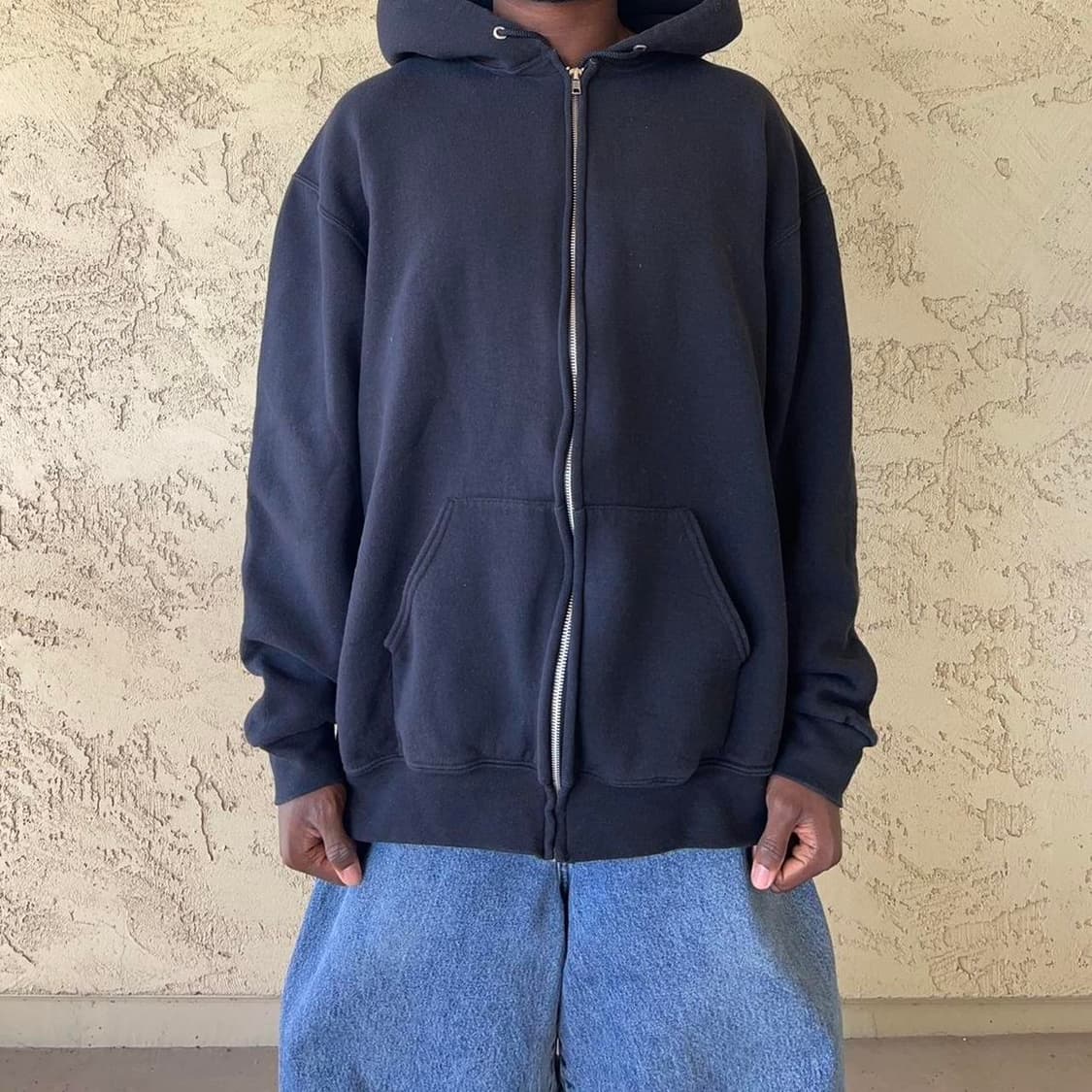 러셀 애슬레틱 스웻 후드집업 네이비 상품이미지2