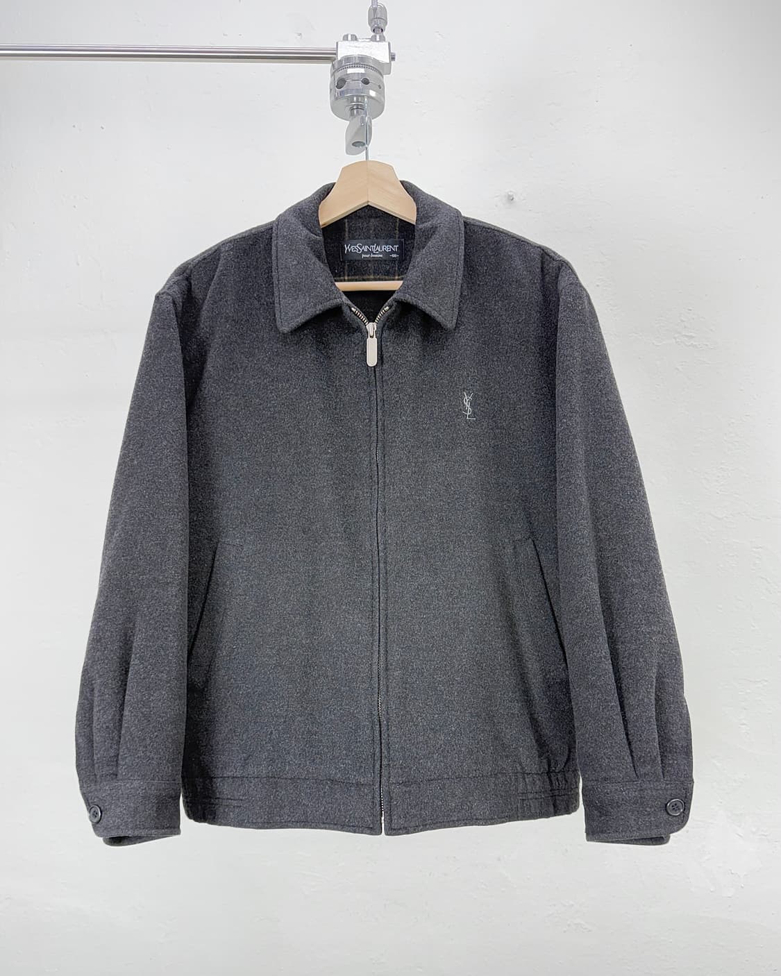 이브 생로랑 뿌르 옴므 다크 그레이 을 블루종 자켓 상품이미지1