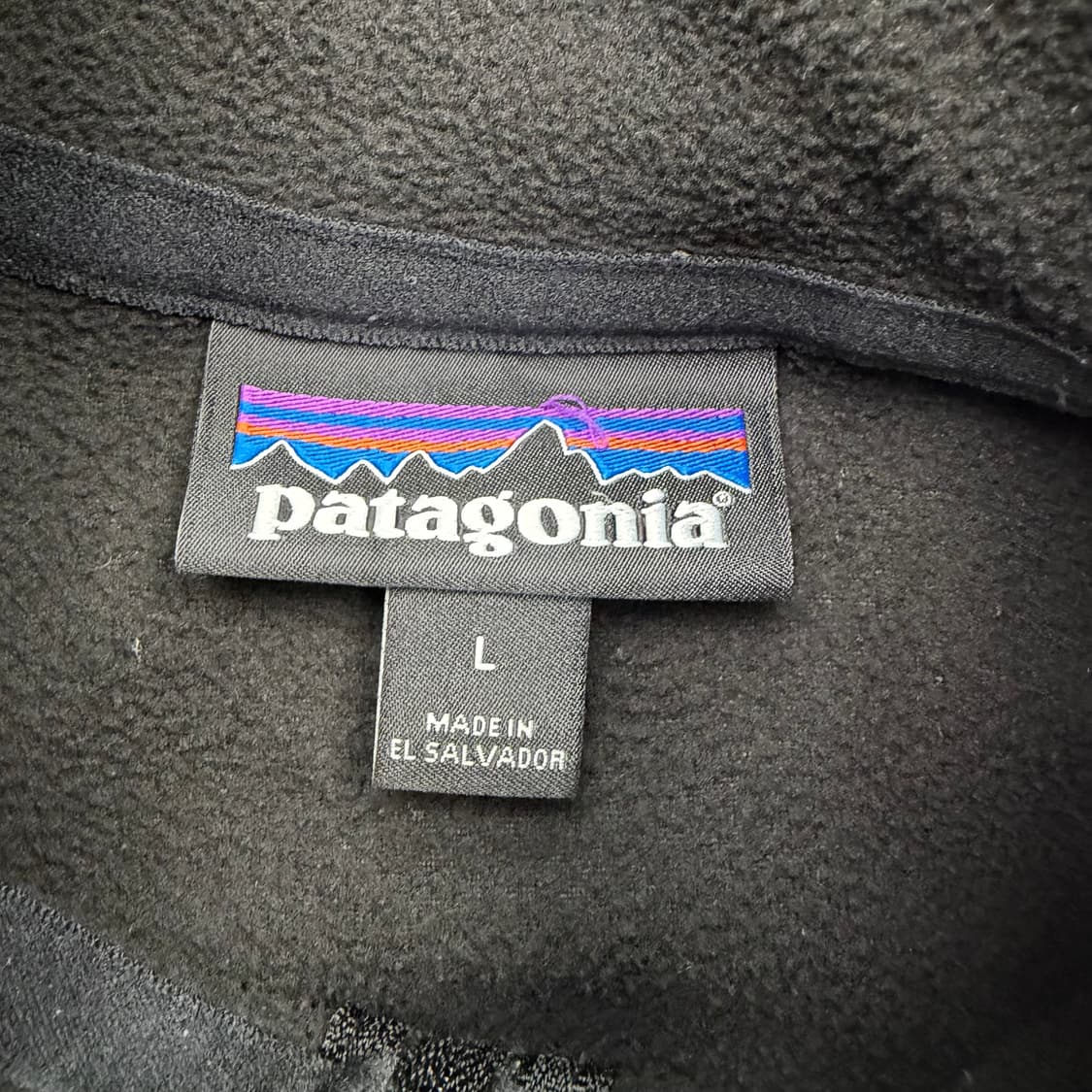 파타고니아 블랙 플리스 하프 집업 L 상품이미지7