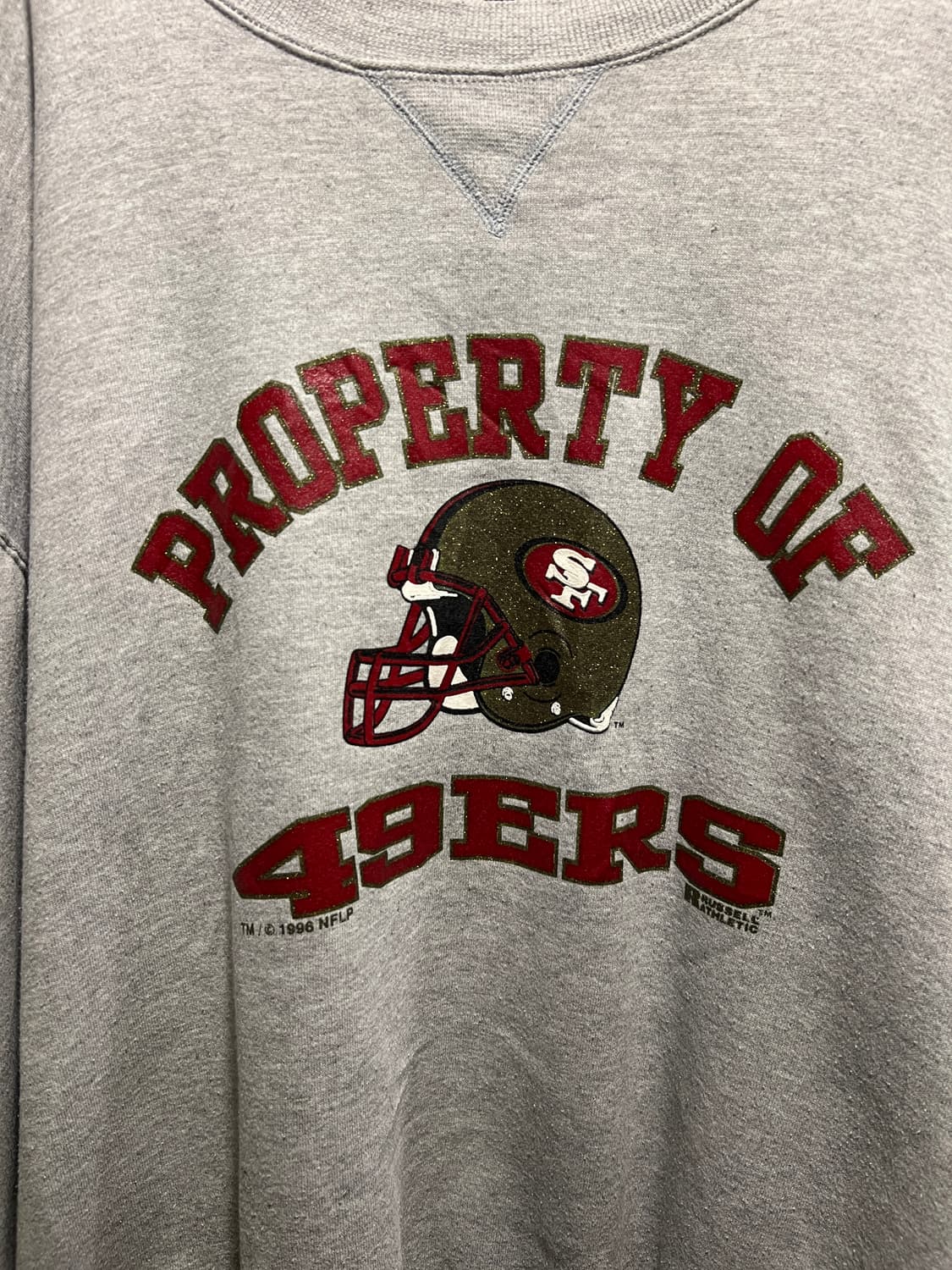 [2XL]90's 러셀 USA Made 샌프란시스코 49ERS 스웻셔츠 상품이미지4