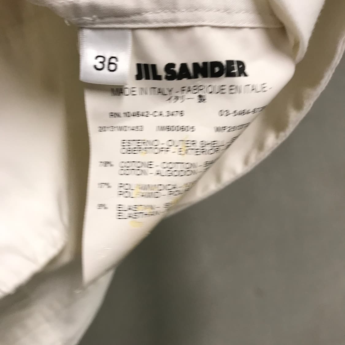 질샌더 화이트 셔츠 36(W) 상품이미지5