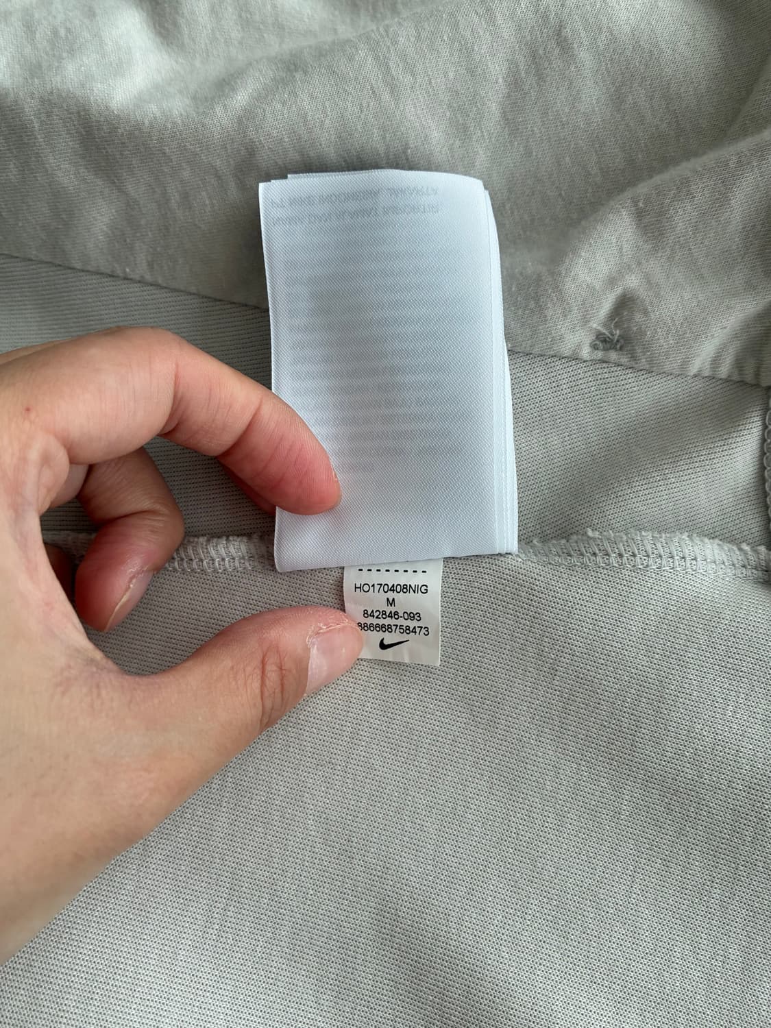 M) 나이키 여성 테크플리스 후드 집업 그레이 베이지 상품이미지8