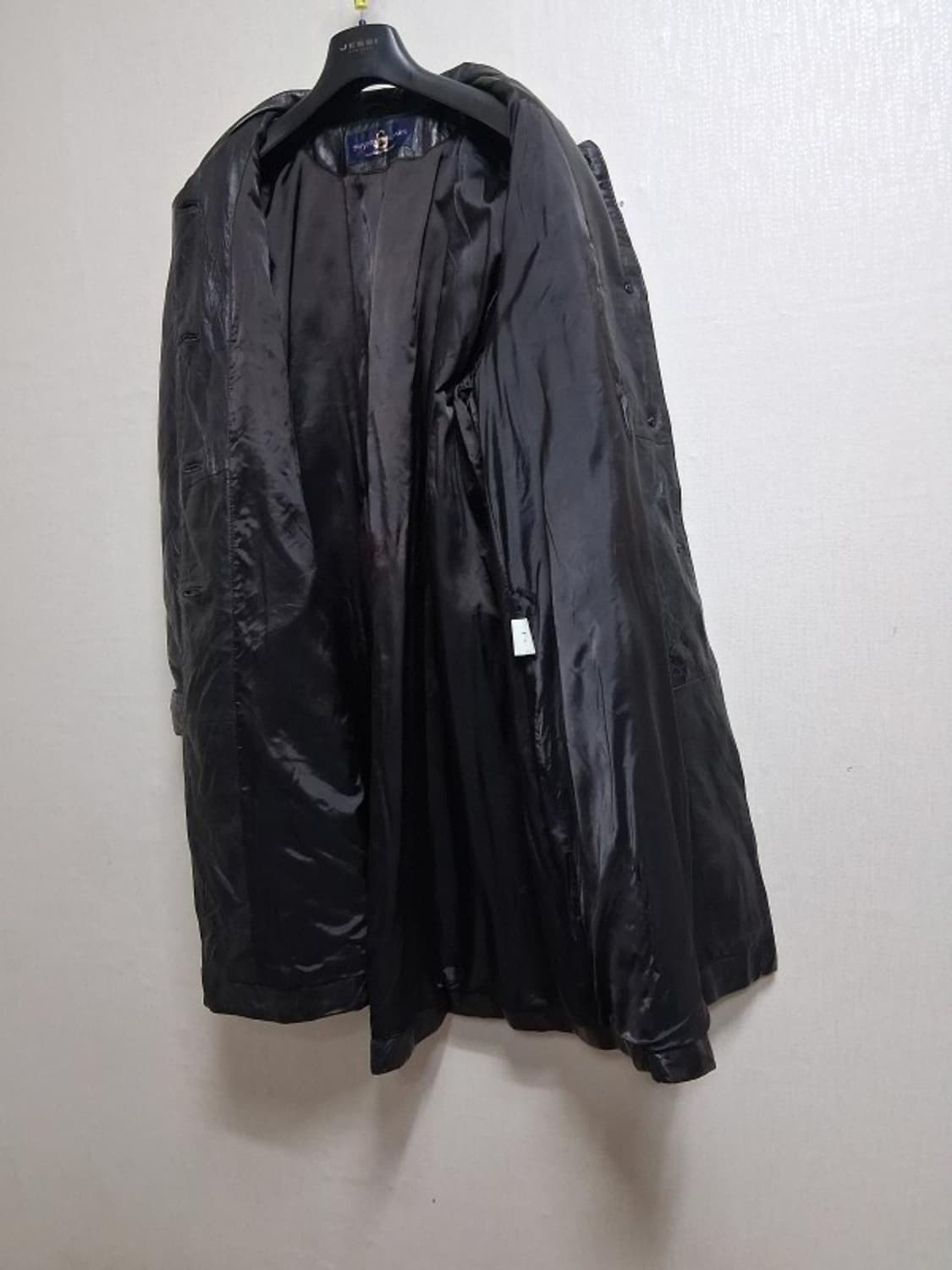 일본빈티지 SHVNING HEART 검정 양가죽코트 퀼팅양가죽코트 프리사 상품이미지4