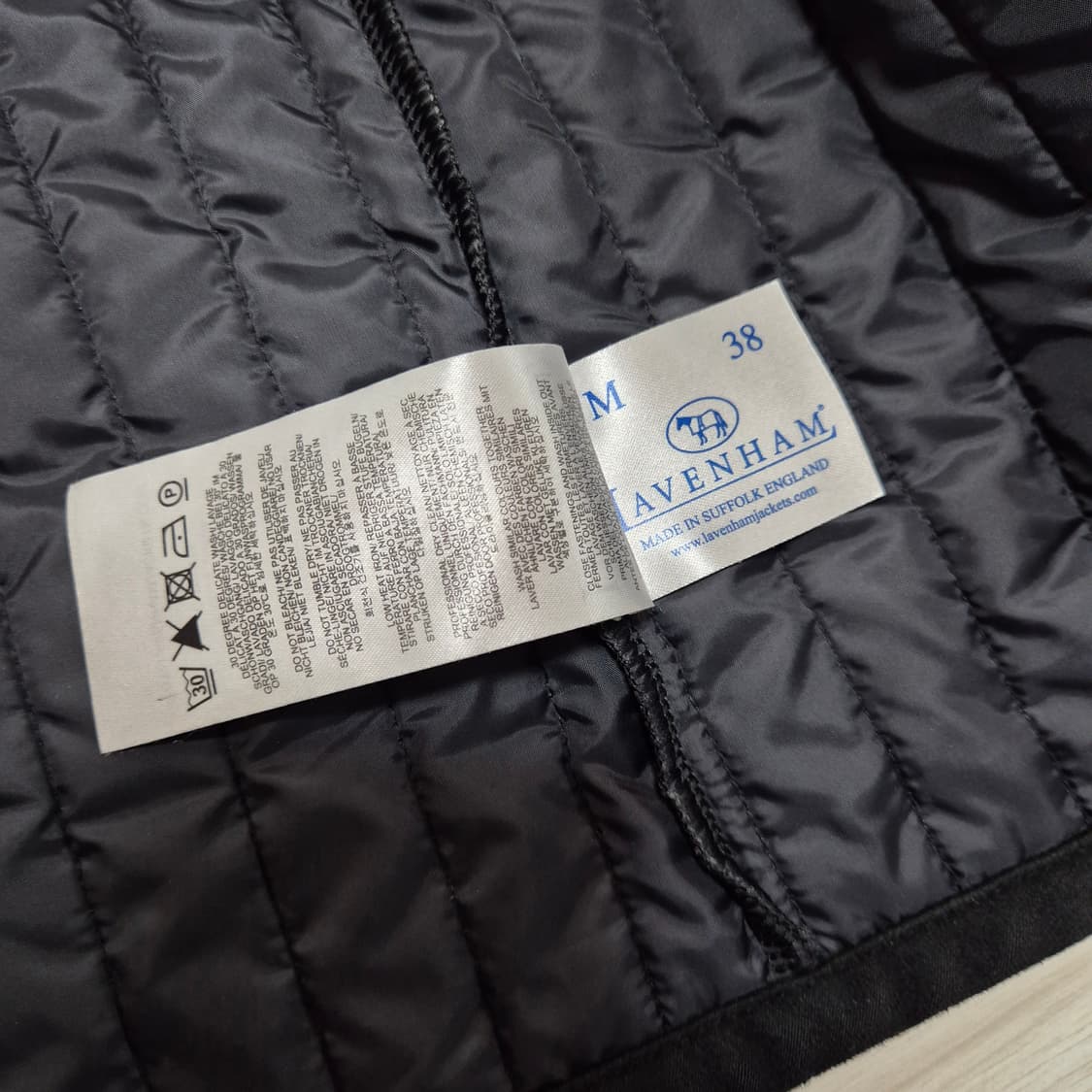 라벤햄 퀼팅베스트 블랙 판매 상품이미지3