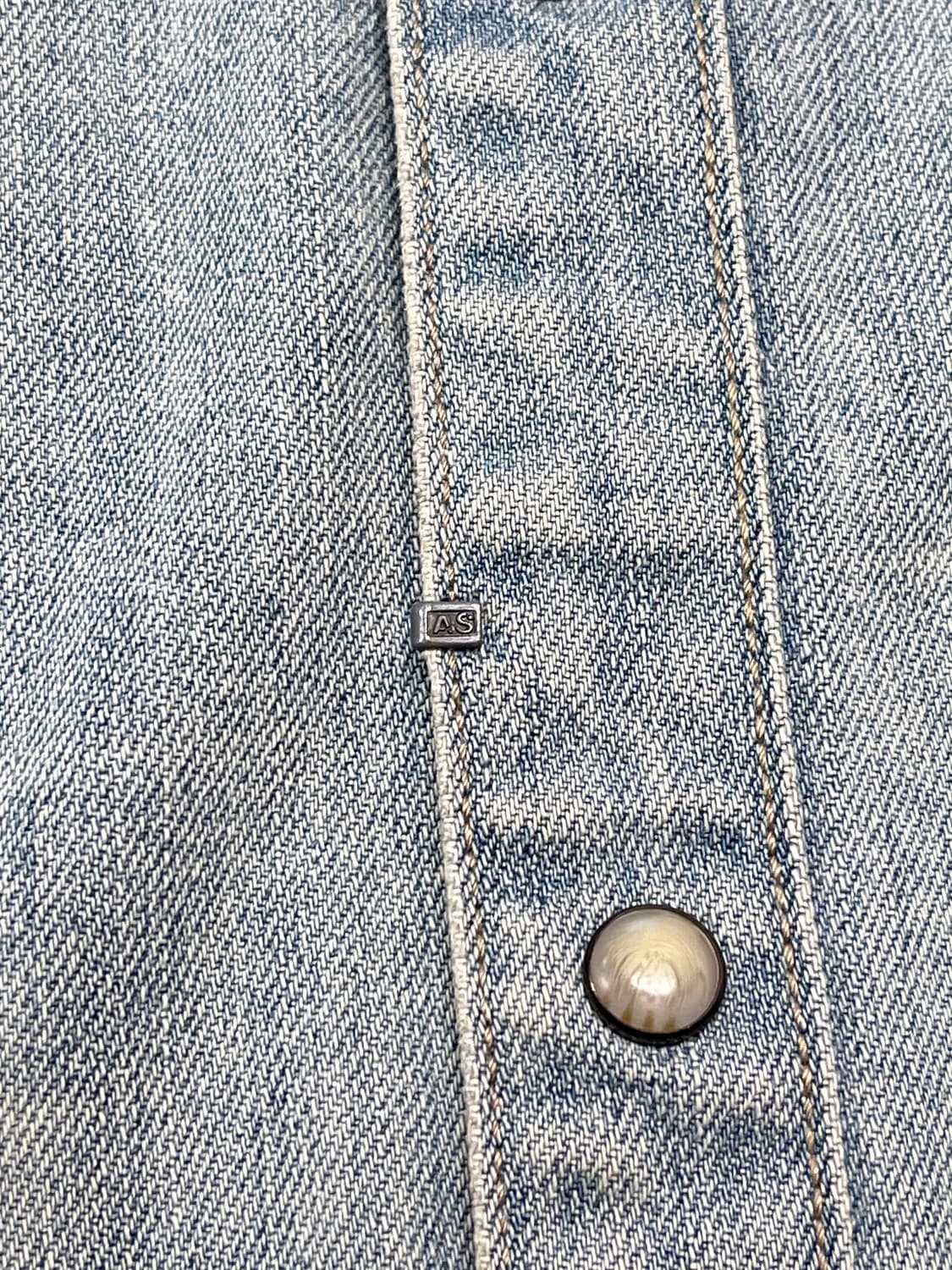 [L] ALLSAINTS 올세인츠 웨스턴 데님 연청 셔츠 상품이미지4