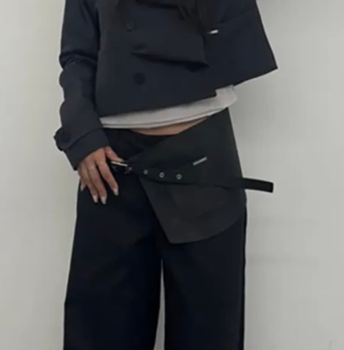 미세키서울 Pocket belt bag BLACK 상품이미지2