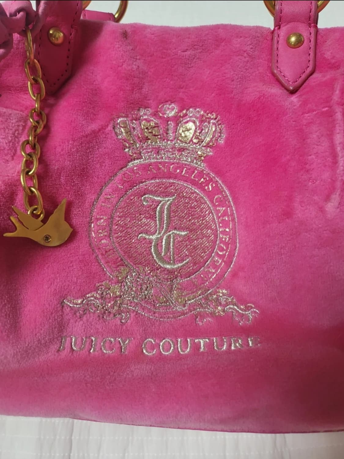 쥬시꾸뛰르 벨벳 토트백 상품이미지2
