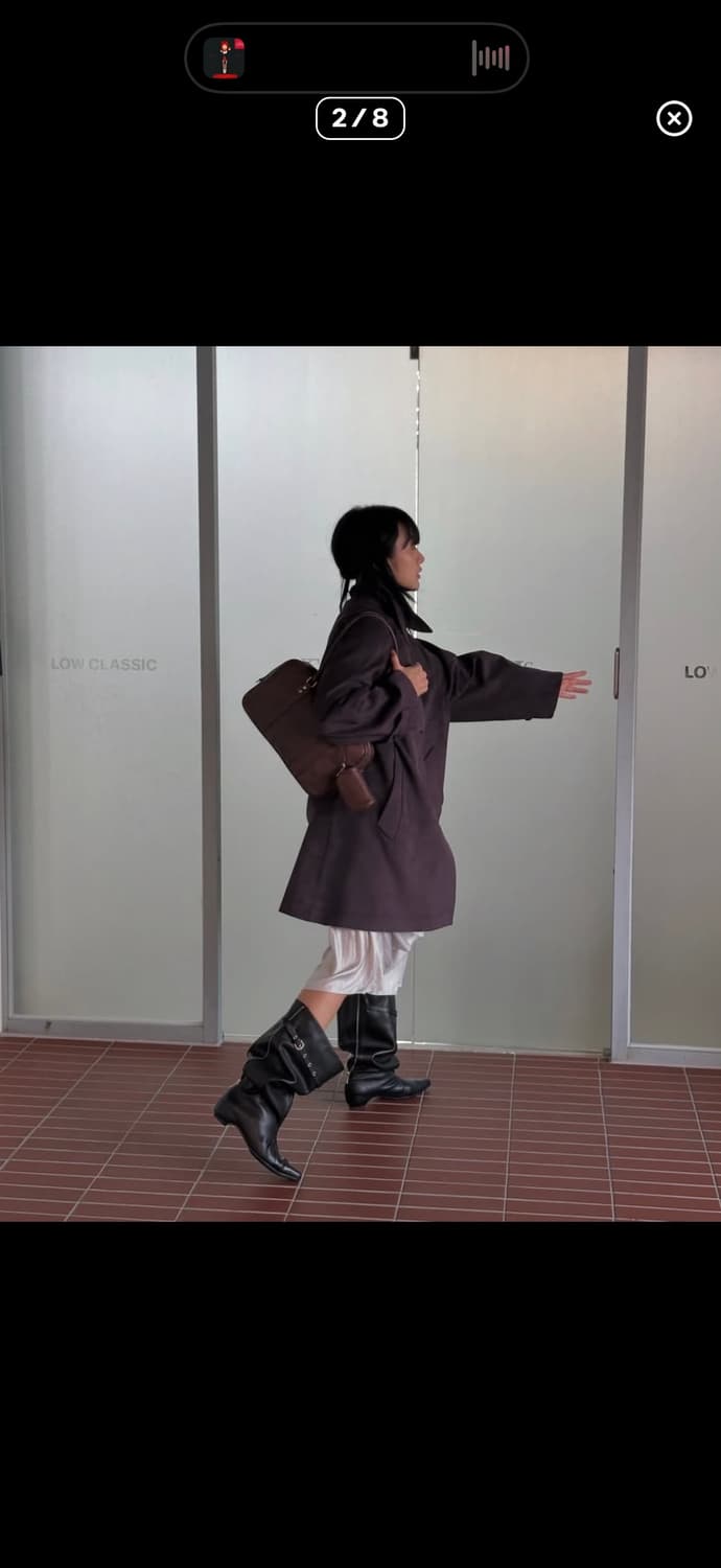 로우클래식 백지퍼 미들부츠(현재 매물 X) 상품이미지3
