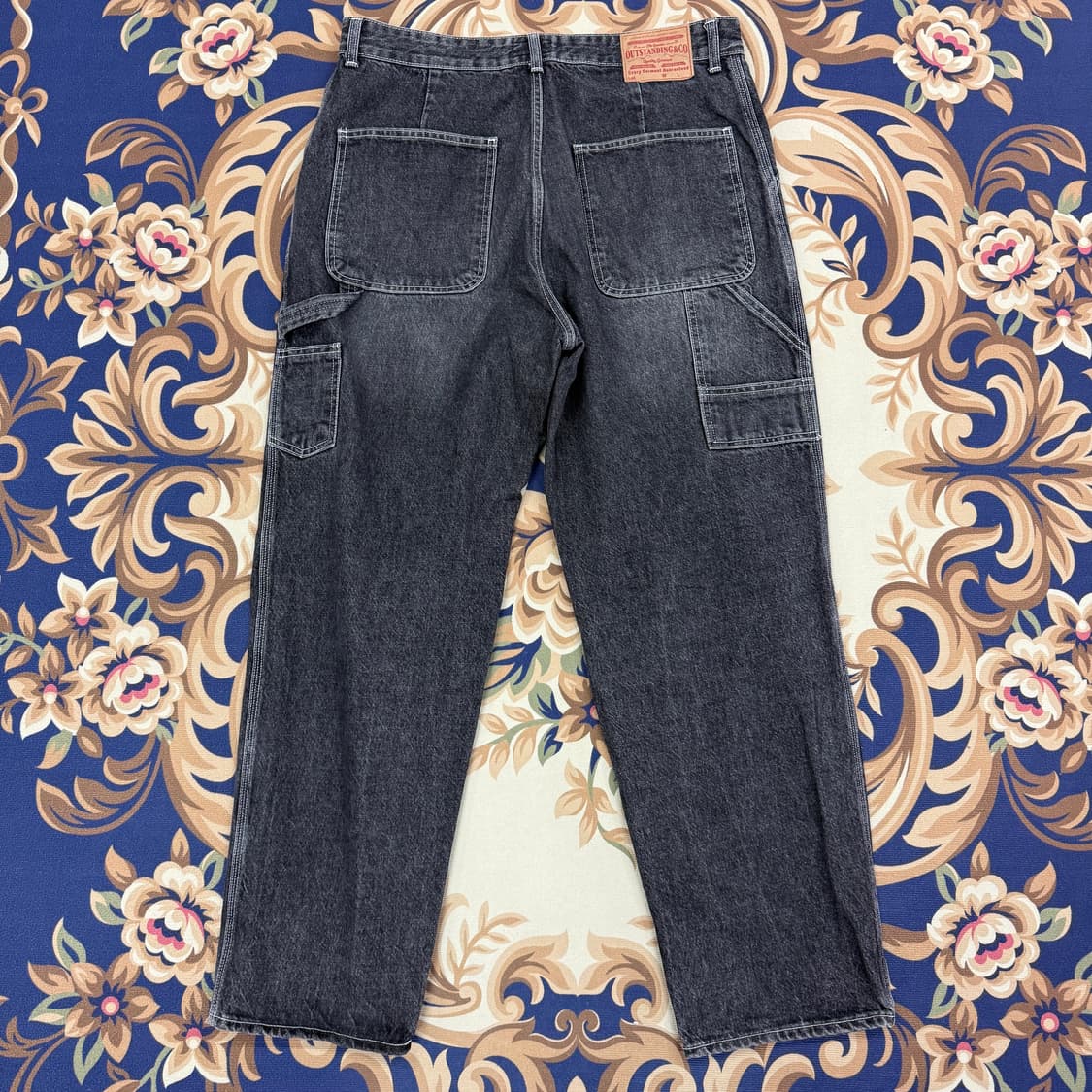 (L)아웃스탠딩 흑청 카펜터 데님팬츠 상품이미지1