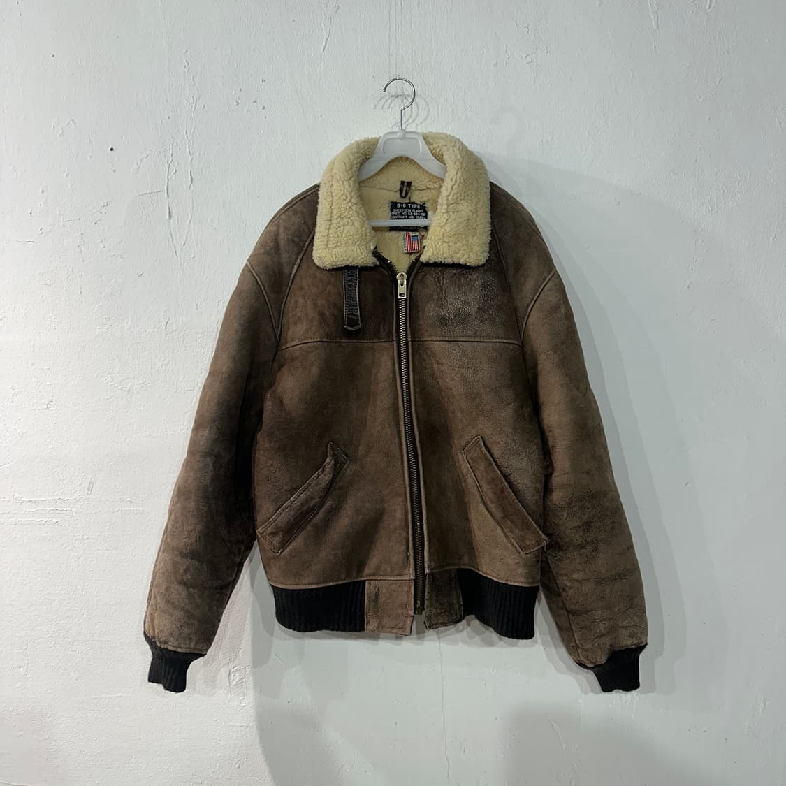 Schott 쇼트 B-6 양가죽 무스탕 44 상품이미지1