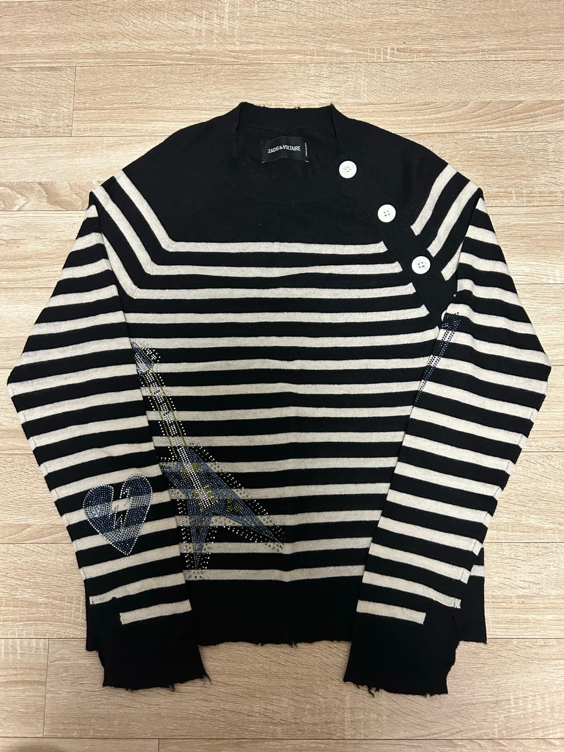 쟈딕앤볼테르 캐시미어 큐빅 니트 상품이미지1