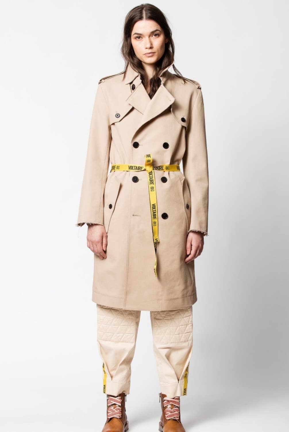 (정품)자딕앤볼테르 베이지 트렌치 코트 S  상품이미지4