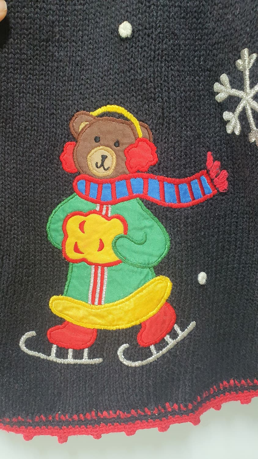 nutcracker 빈티지 크리스마스 어글리 곰돌이 테디베어 니트 가디건 상품이미지6